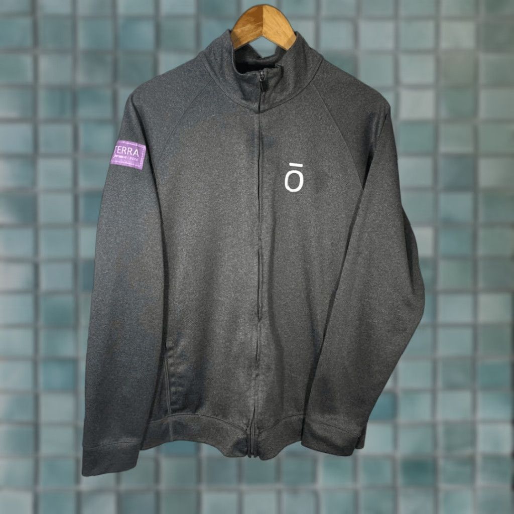 Alo Yoga Alo Yoga Jacket Womens Large Full Zip Gray DoTerra Patch Run Sports Jacket L Womens Gray Full Zip Sports Size L / US 10 / IT 46 - 1 Thumbnail