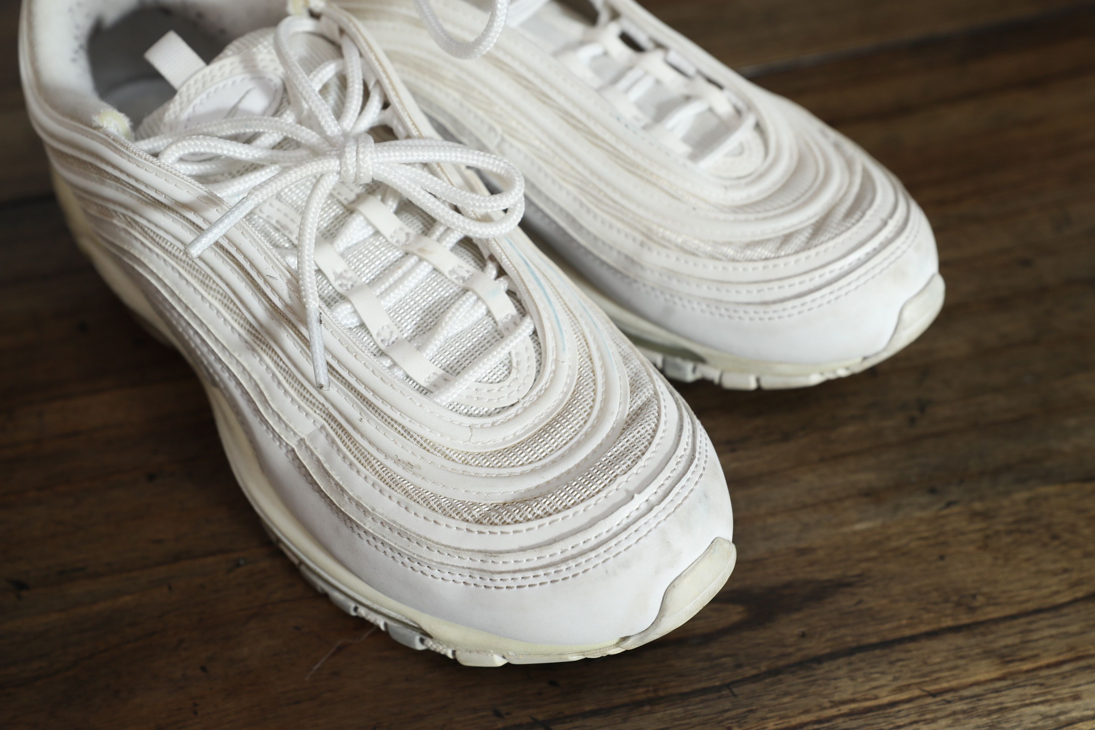 Nike Nike Air Max 97 White Pure Platinum (9.5) Size US 9.5 / IT 39.5 - 7 Thumbnail