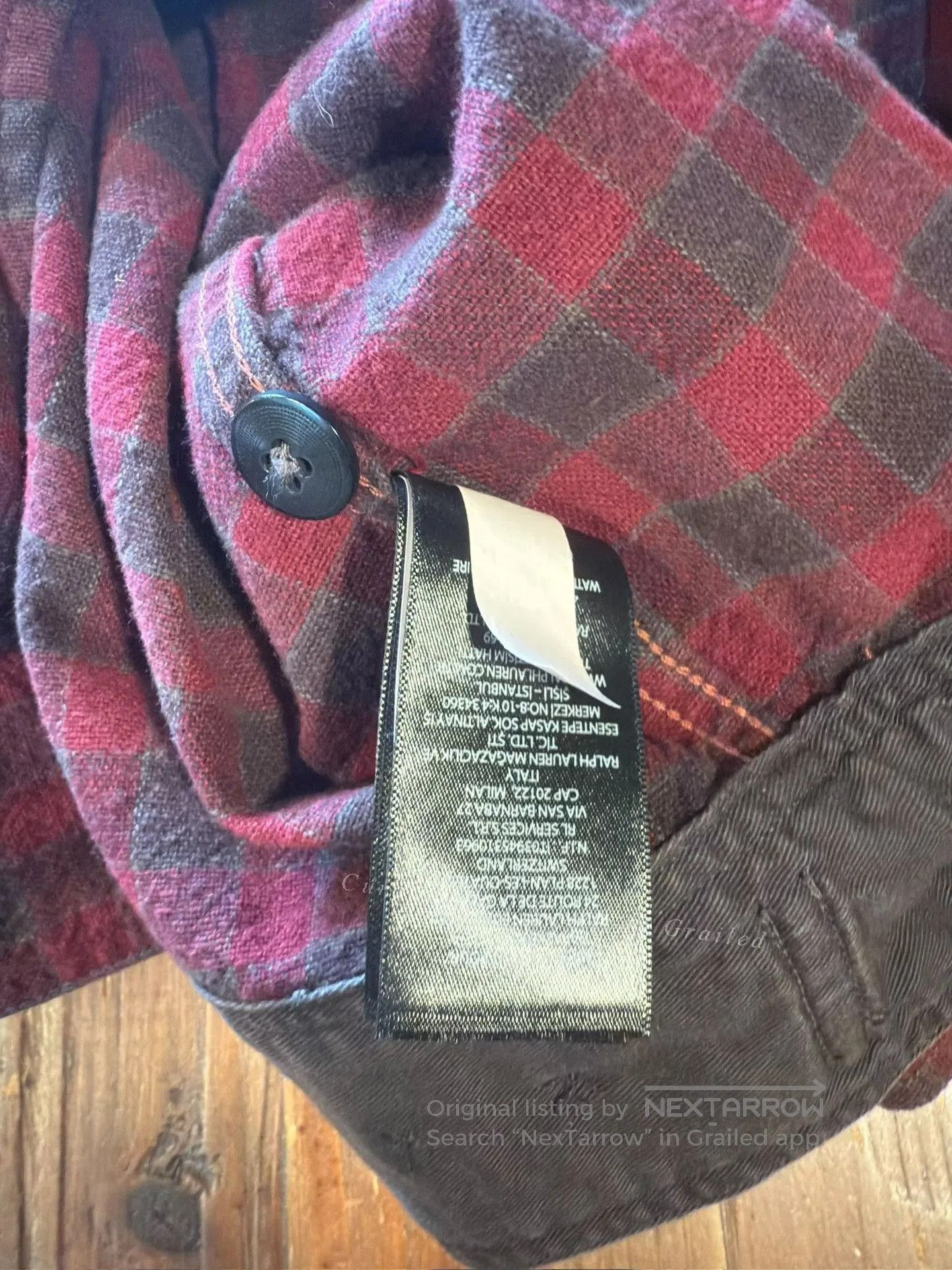 RRL Ralph Lauren RRL Ralph Lauren Red Gray Plaid Work Jacket. Size US XL / EU 56 / 4 - 4 Thumbnail
