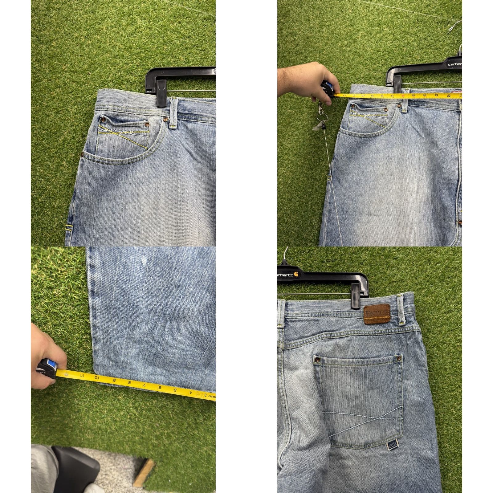 Enyce Enyce Jeans 44x33 Mens Wide Leg Baggy Hip Hop Skater JNCO Casual 2000s 90s Y2K Size US 44 / EU 60 - 8 Thumbnail