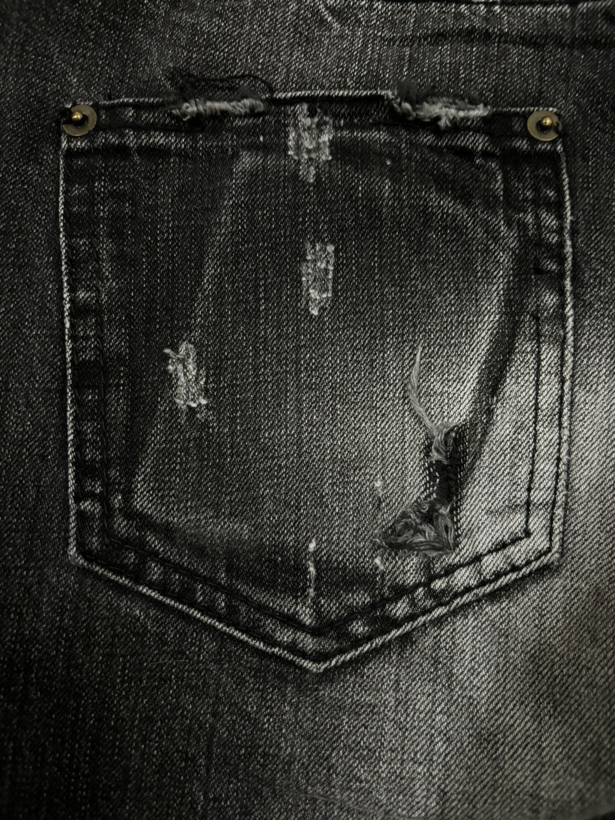 If Six Was Nine Vintage Japanese Brand Whiskers Faded Loose Distressed Jeans Size US 32 / EU 48 - 13 Thumbnail