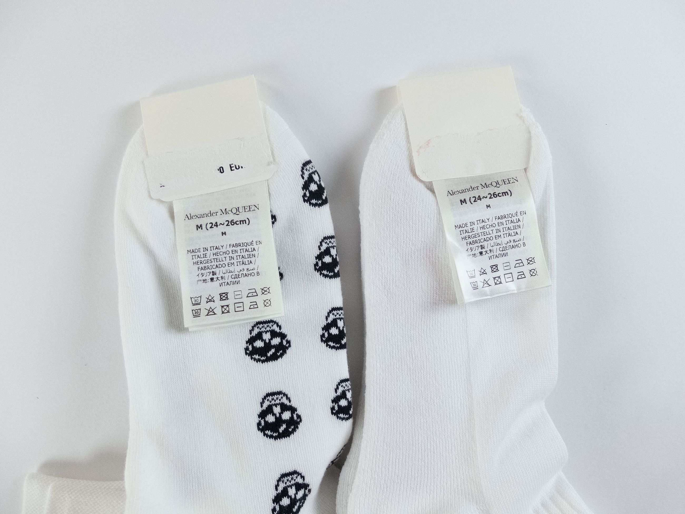 Alexander McQueen 4 pairs ALEXANDER MCQUEEN cotton crew socks Medium q Size ONE SIZE - 4 Thumbnail