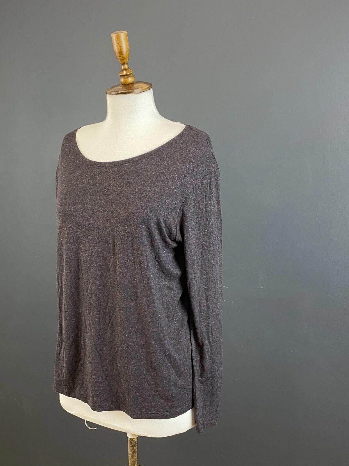 Designer Lilith Brown Long Sleeve Rop Pullover Shirt Size M / US 6-8 / IT 42-44 - 5 Thumbnail