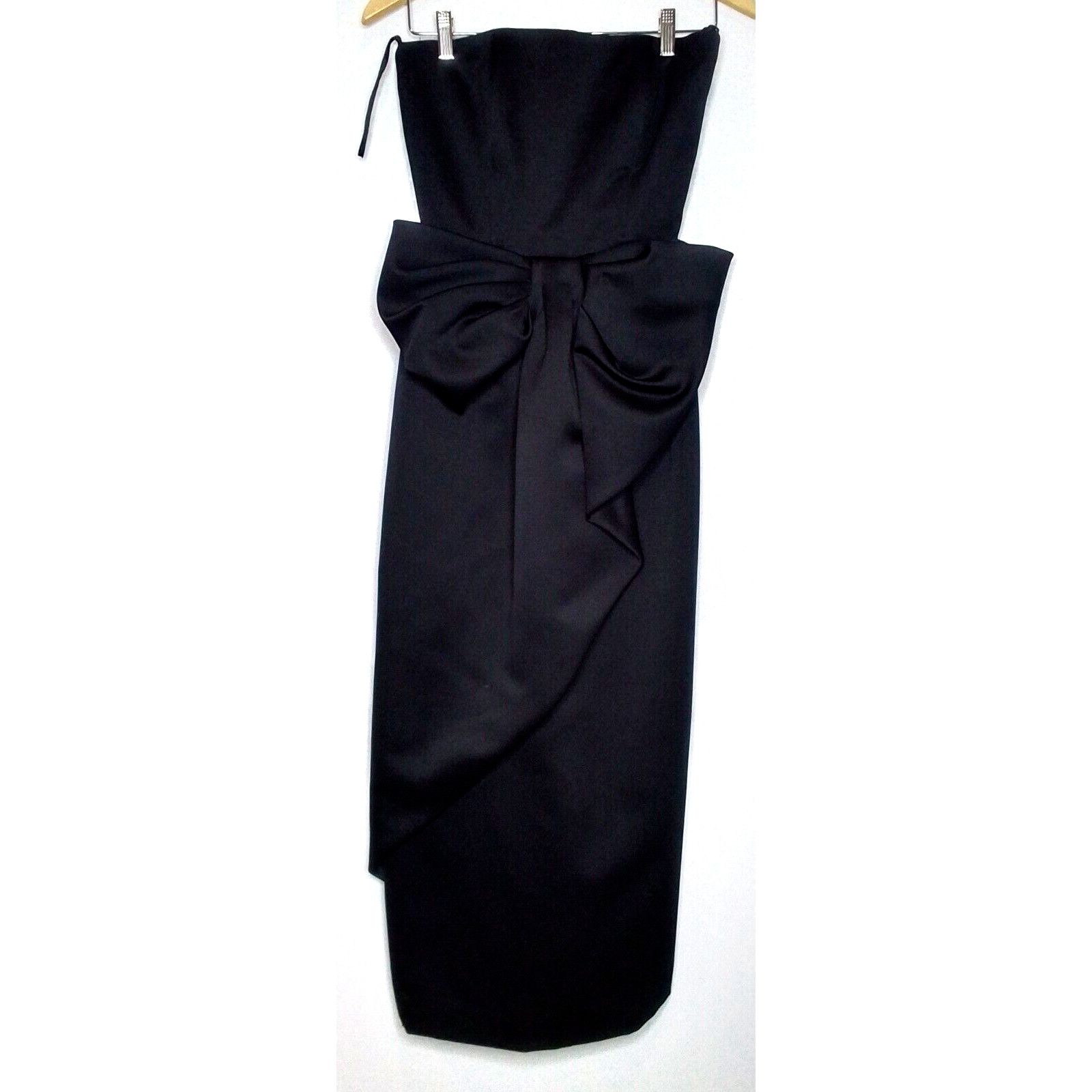 Other Victor Costa Dress Women's 6 Black Old Hollywood Glam VTG Size M / US 6-8 / IT 42-44 - 2 Thumbnail