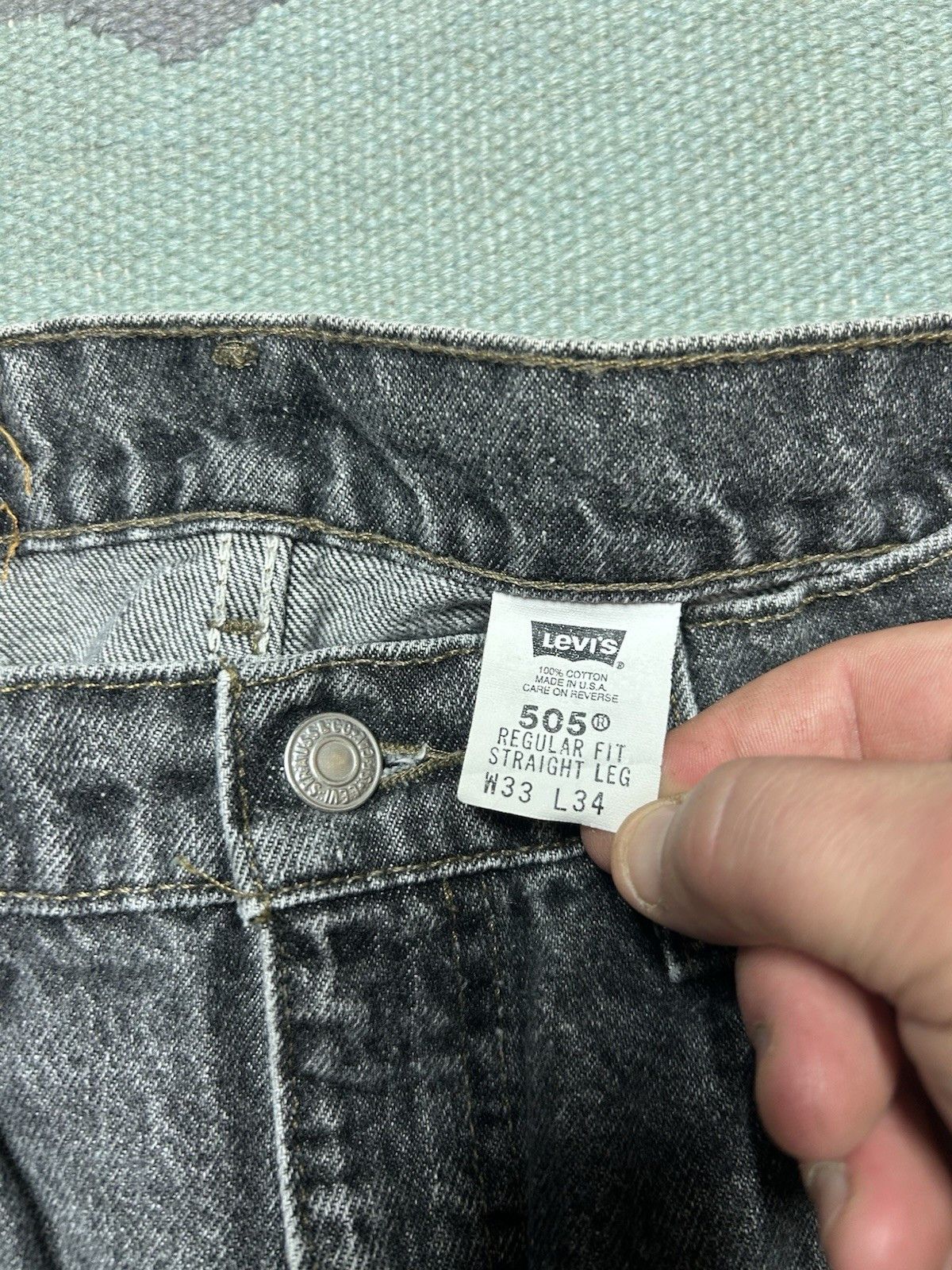 Vintage Vtg 90s Levi’s 505 jeans orange tab straight USA skate 32x33 Size US 32 / EU 48 - 8 Thumbnail