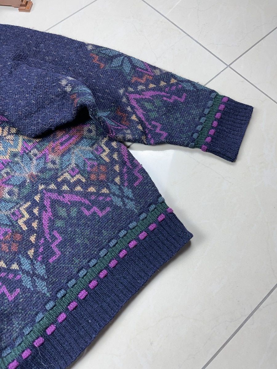 Bogner × Vintage ➕ vintage 80s Bogner mohair sweater crazy pattern old money Size US L / EU 52-54 / 3 - 5 Thumbnail