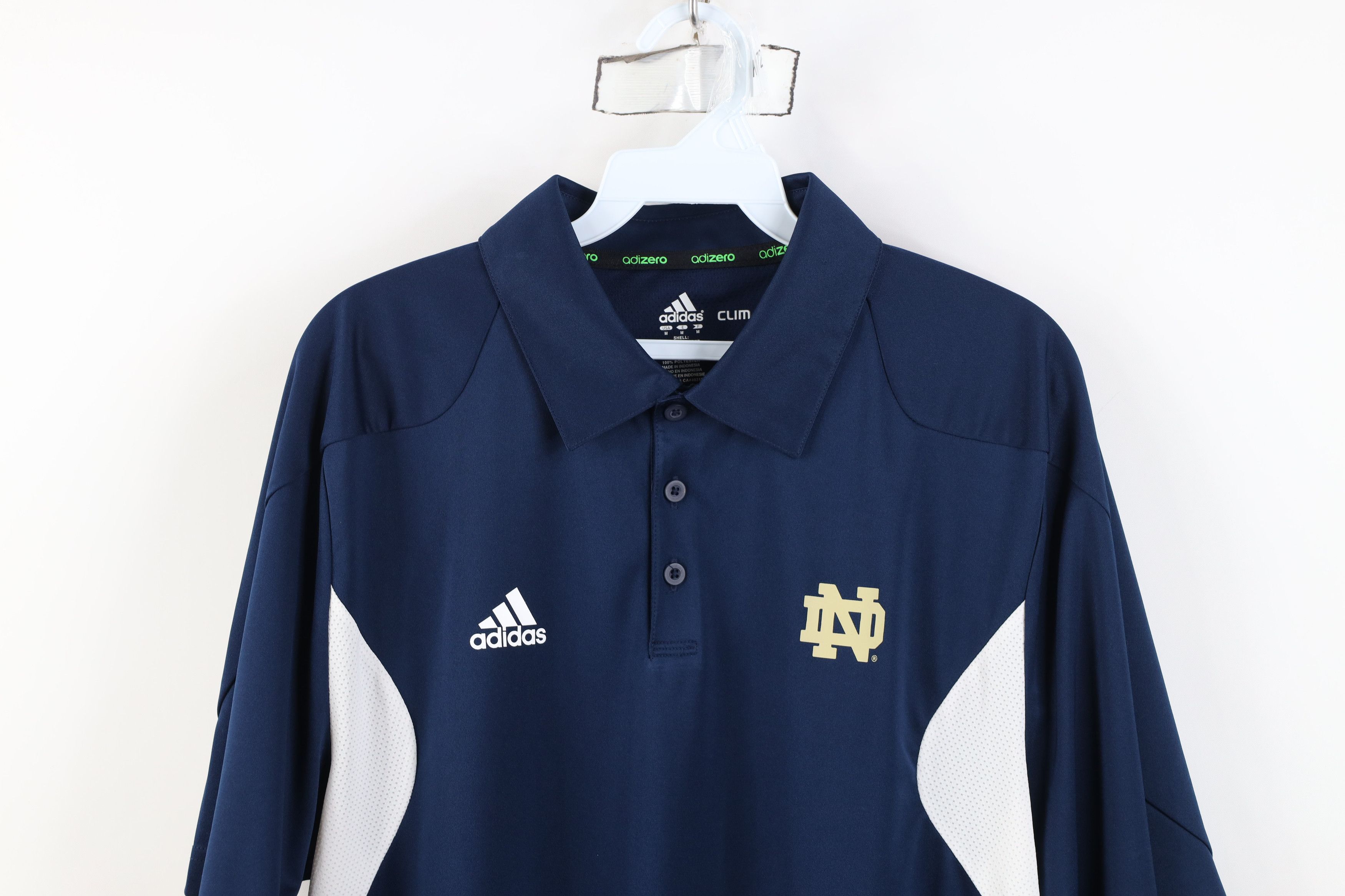 Adidas Adidas Issued Notre Dame University Football Golf Polo Shirt Size US M / EU 48-50 / 2 - 2 Thumbnail