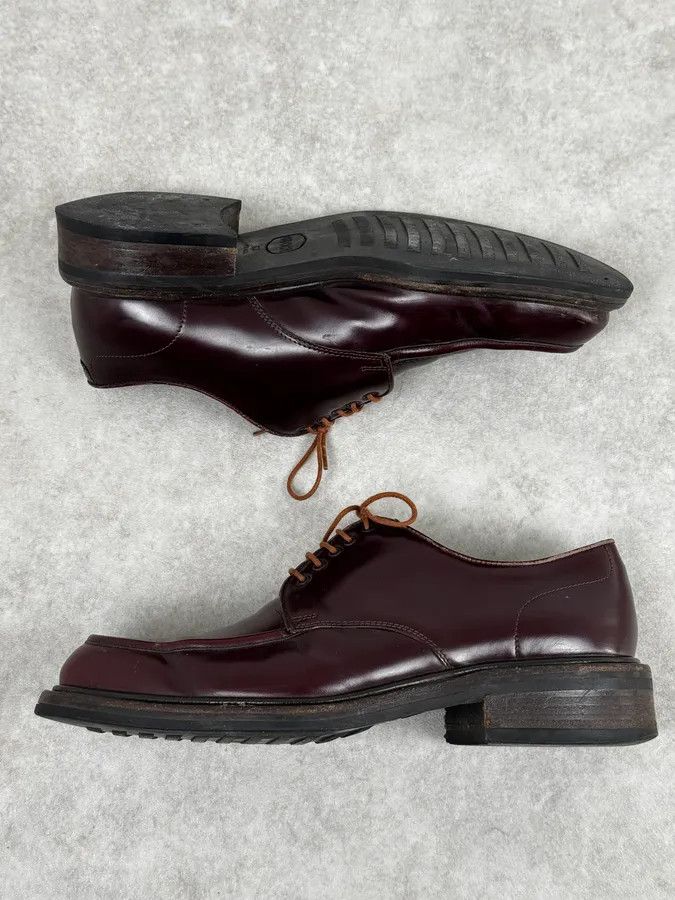 Gucci 2010s Gucci Bordeaux Leather Derbys Shoes Size US 10 / EU 43 - 3 Thumbnail