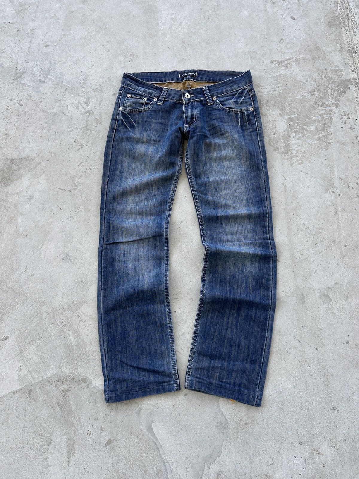 Dolce & Gabbana Vintage Dolce Gabbana Blue Denim Jeans Straight Leg Size 29 Size 27" / US 4 / IT 40 - 4 Thumbnail
