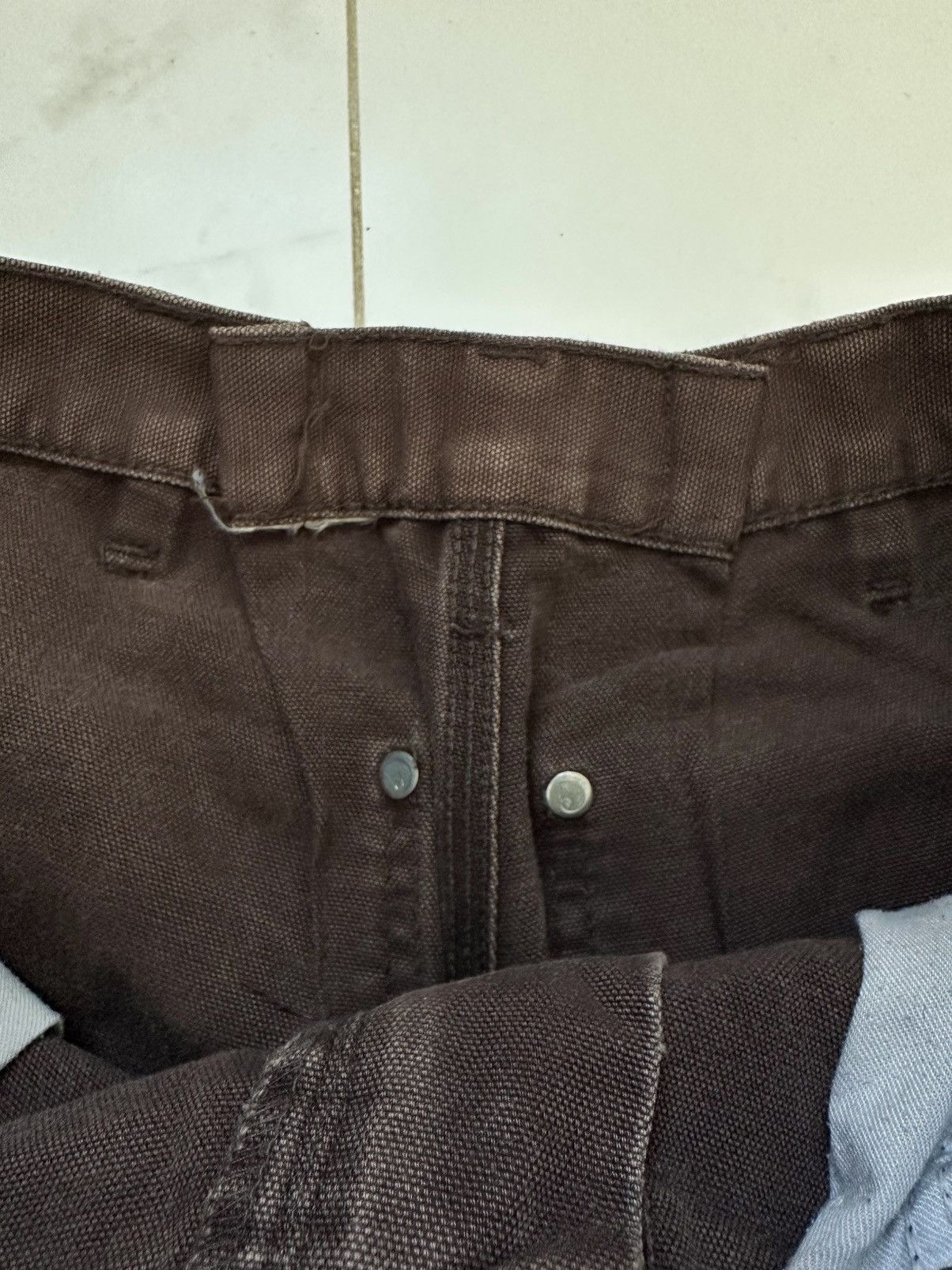 Carhartt Vintage Brown Double Knee Carhartt Pants Size US 29 - 6 Thumbnail