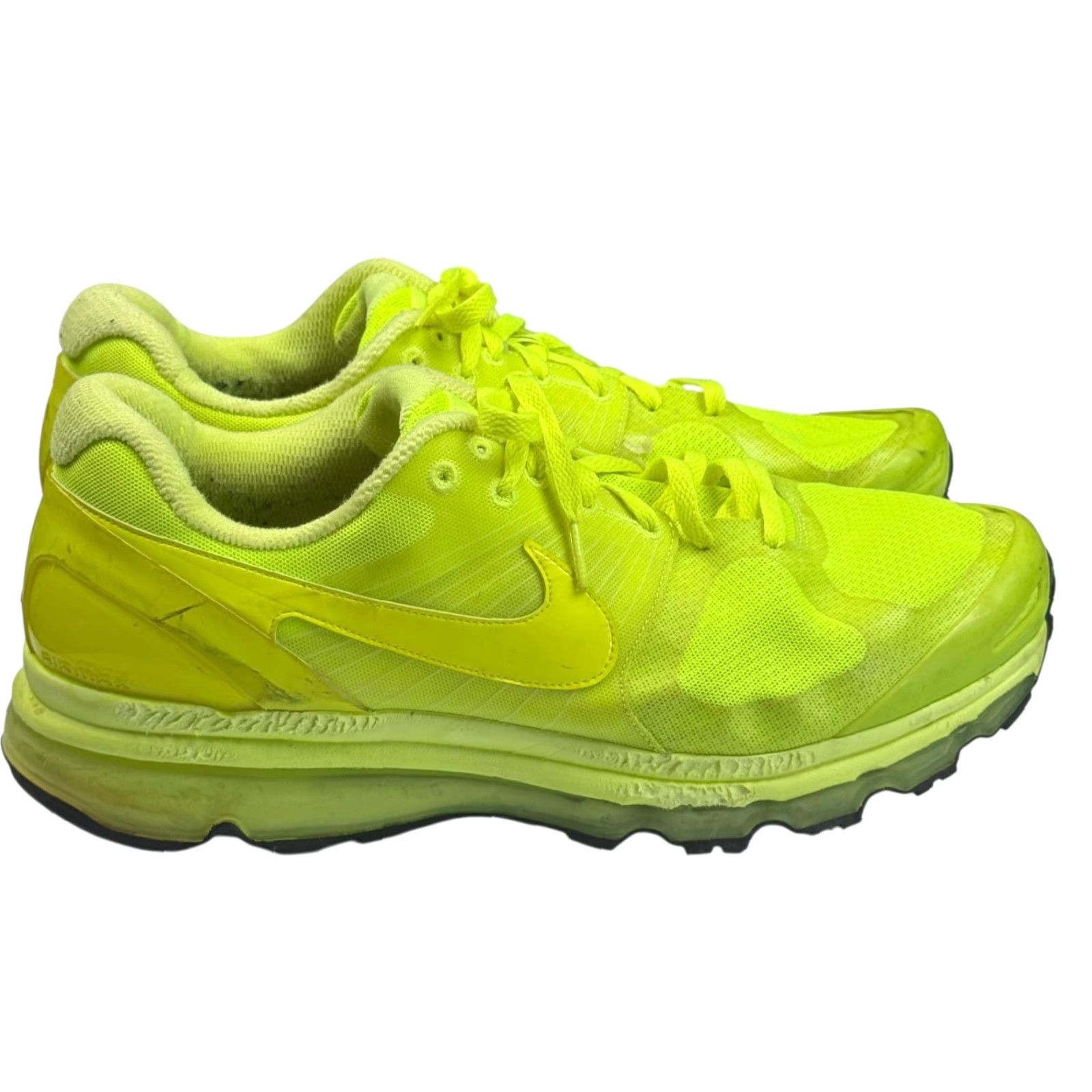 Nike Nike Air Max 2010 Volt Neon Sneaker Mens Size 14 Green 48.5 EU 386368-700 Shoe Athletic Running & Jogging Nike Air Size US 14 / EU 47 - 5 Thumbnail