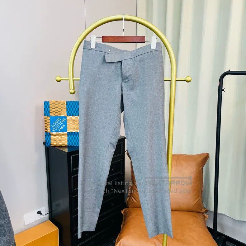 Thom Browne size 2 Gray Color Block Trousers