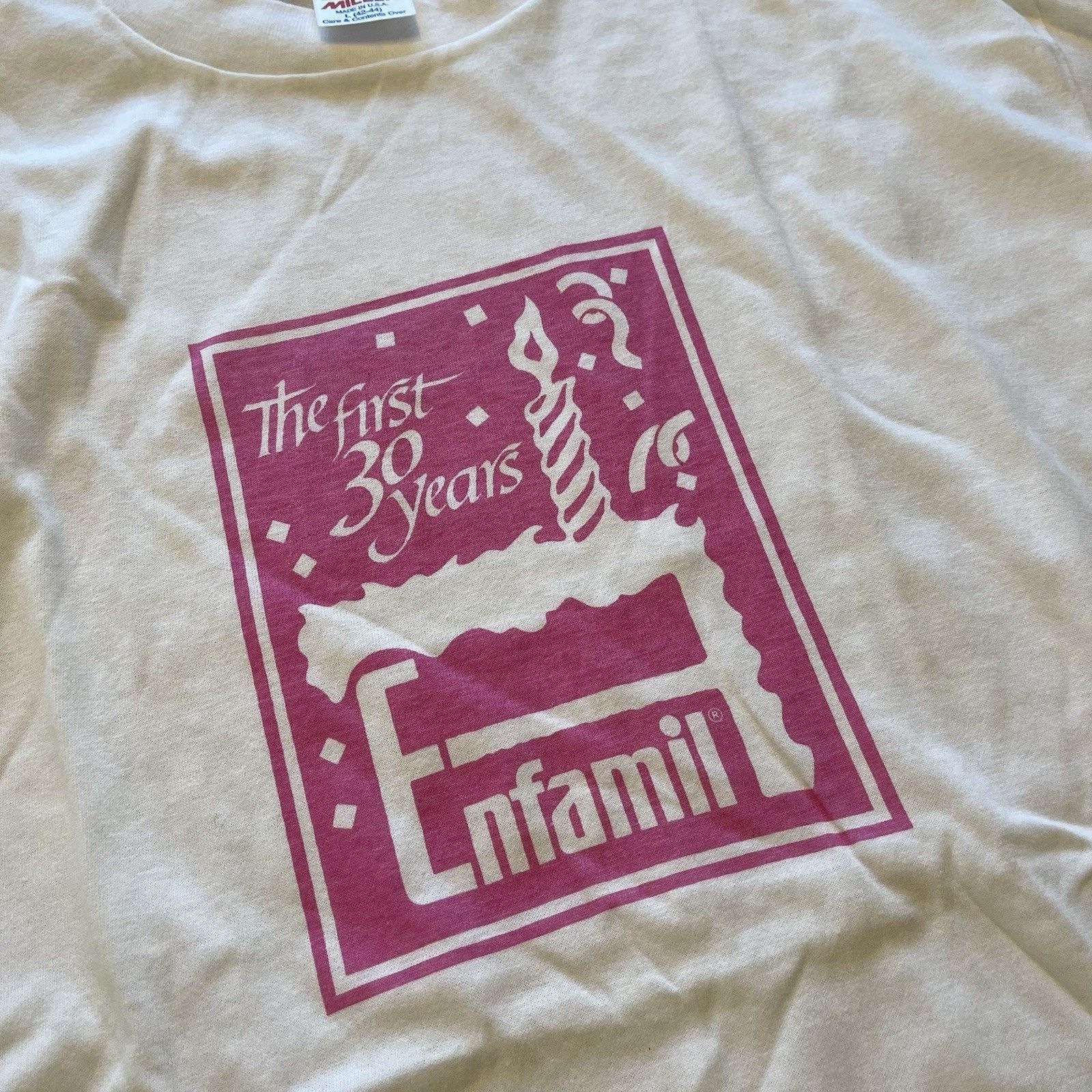 Vintage Rare Vtg Enfamil Baby Food Promo TShirt 80s L Rare S131 Size US L / EU 52-54 / 3 - 3 Thumbnail