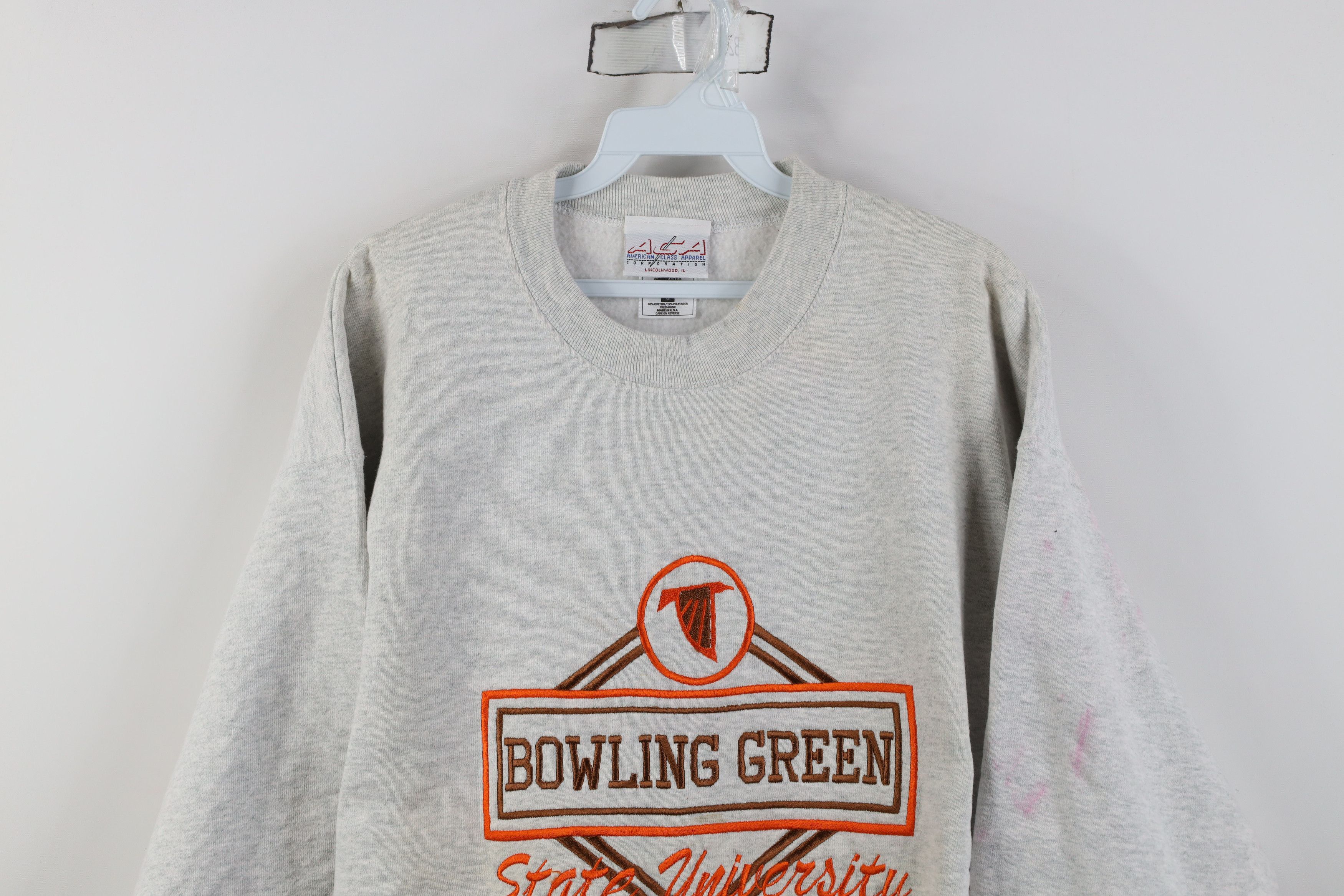 Vintage Vintage 90s Bowling Green State University Sweatshirt USA Size US XL / EU 56 / 4 - 2 Thumbnail