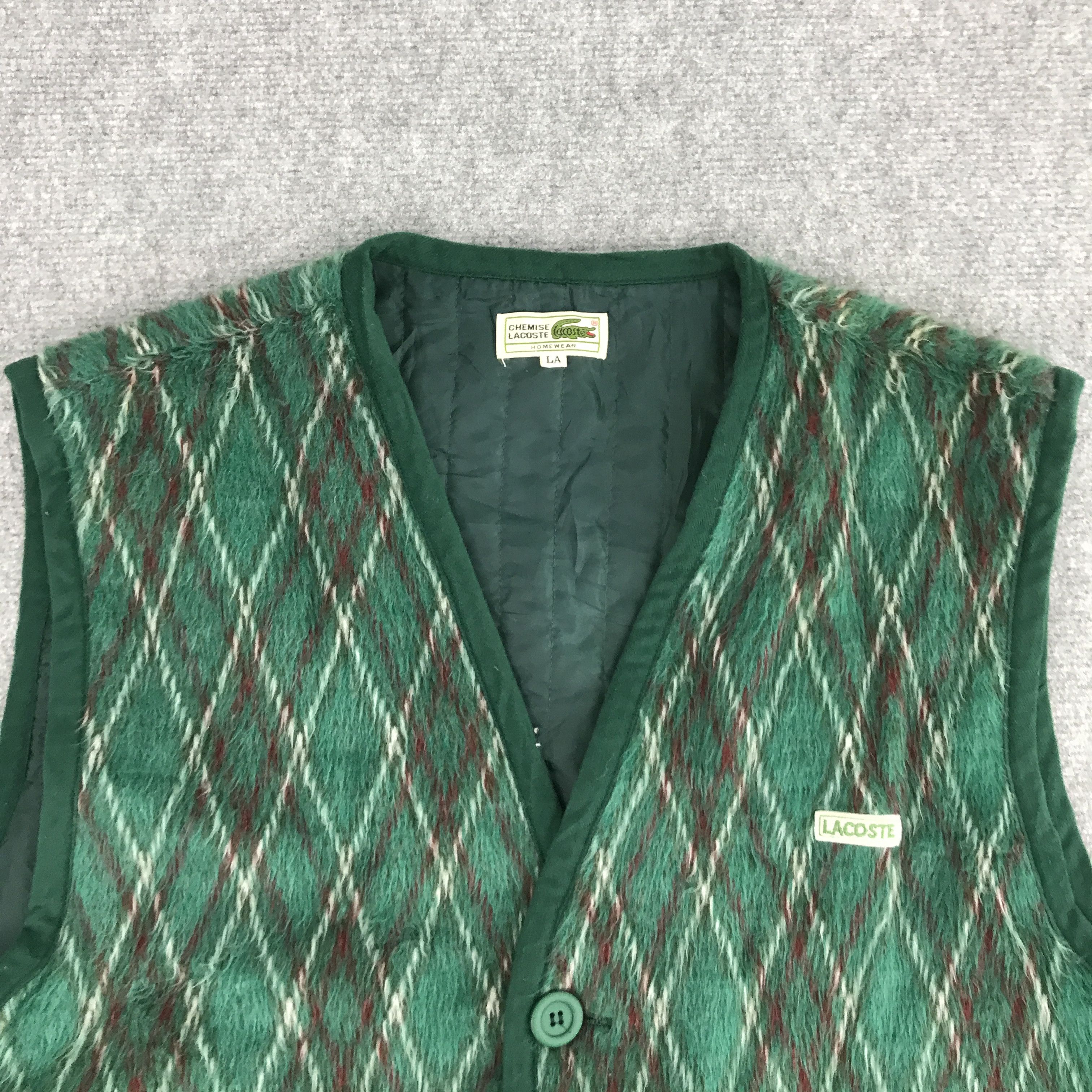 Japanese Brand × Lacoste LACOSTE NAVAJO WOOL BUTTON VESTS Size US L / EU 52-54 / 3 - 3 Thumbnail