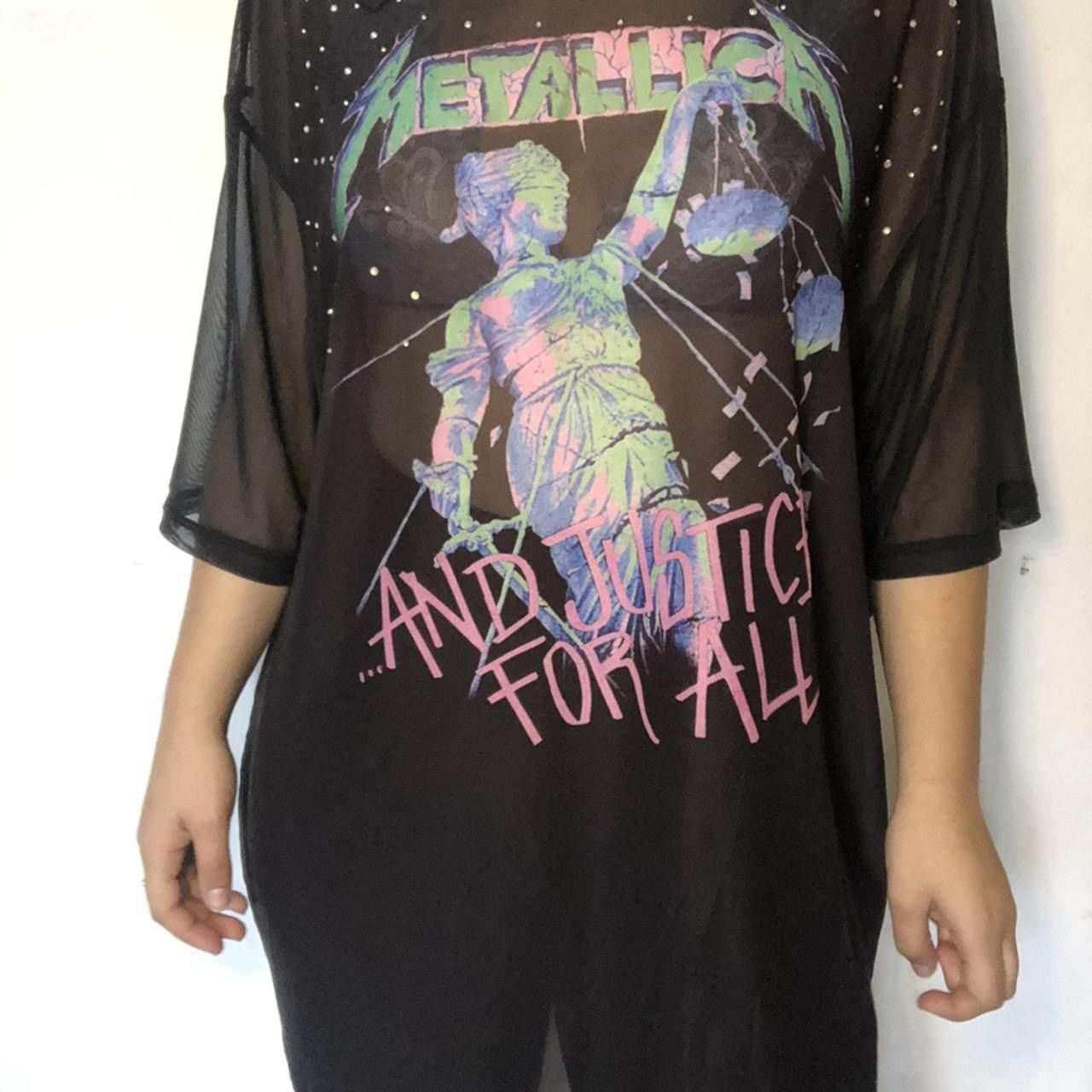 Metallica mesh t shirt