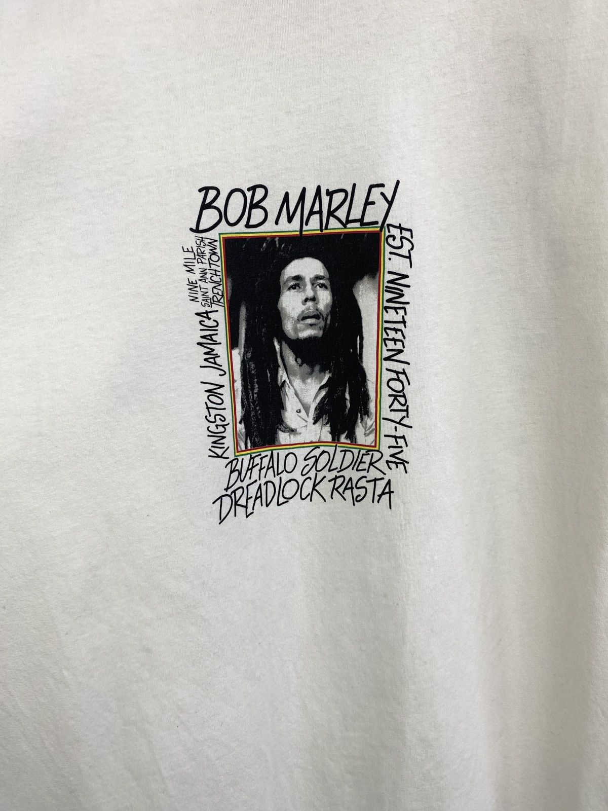 Bob Marley 🇯🇲 Bob Marley Rasta Jamaica T-Shirt Rastafari Haile Selassie Size US XL / EU 56 / 4 - 7 Thumbnail