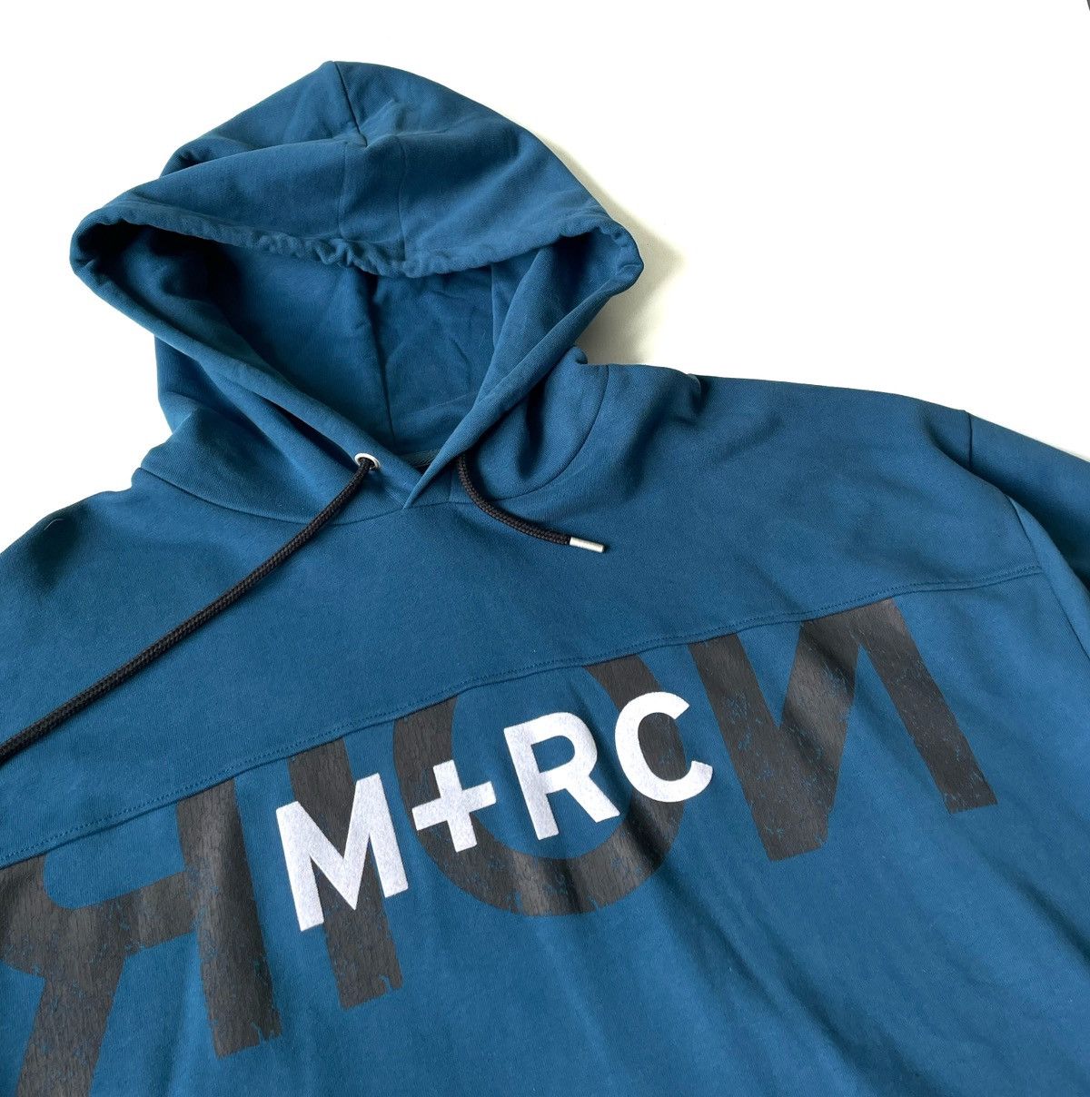 Designer × M+Rc Noir M+RC Noir Blue Pullover Hoodie Front Logo Overlay Print XL Size US XL / EU 56 / 4 - 2 Thumbnail