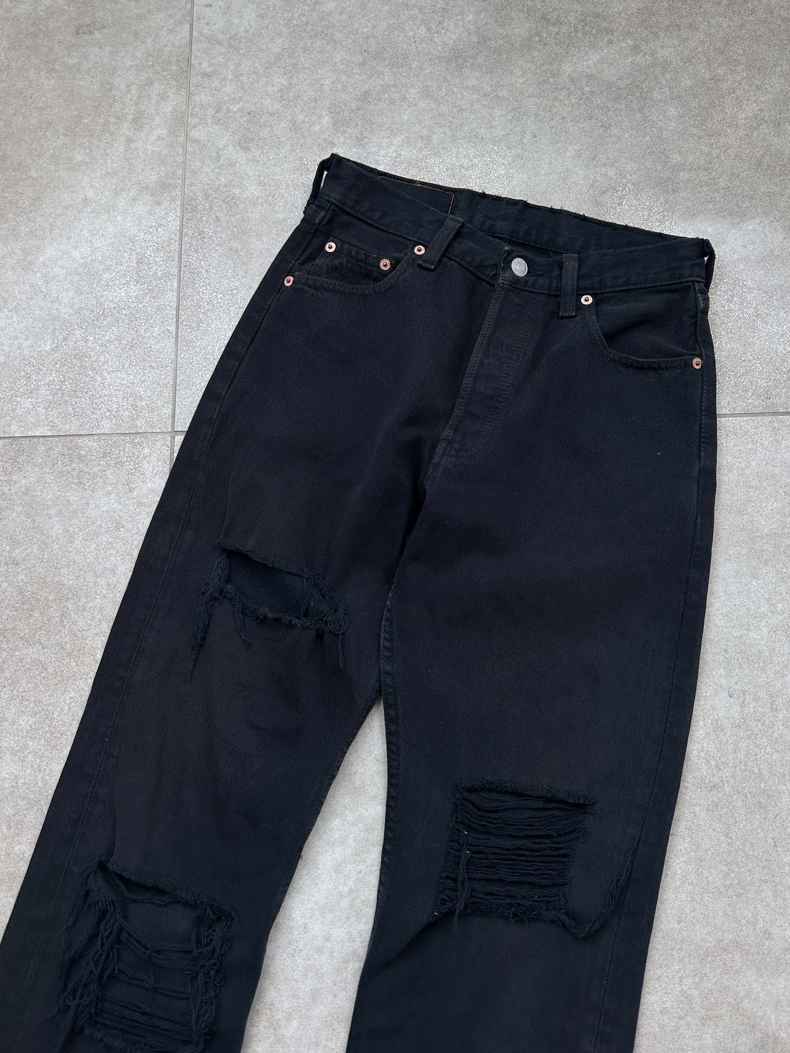 Levi's Vintage Levis 501 Black Jeans Denim Pants Size US 28 / EU 44 - 4 Thumbnail