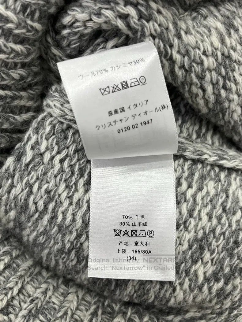 Dior Dior Knitted cardigan with large grey lapel coat Size XXS / US 00 / IT 34 - 5 Thumbnail