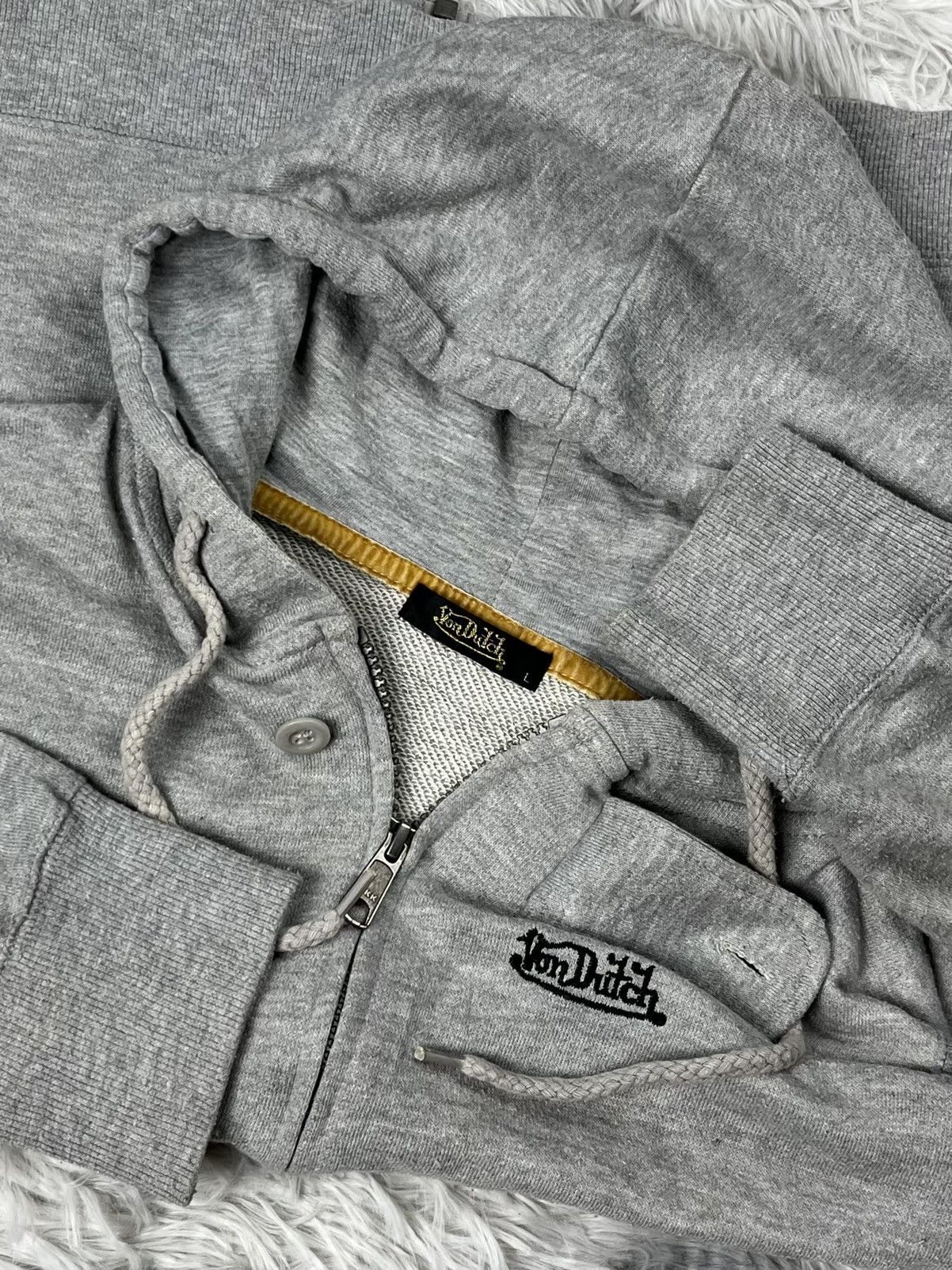 Vintage Vintage von dutch hoodie zip Size L / US 10 / IT 46 - 6 Thumbnail