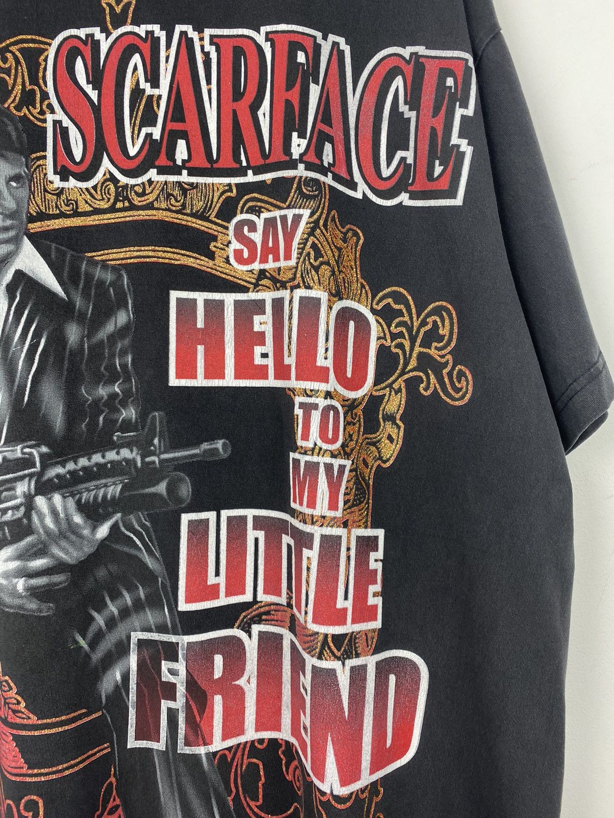 Vintage Vintage Scarface Say Hello To My Little Friend T Shirt Y2K Size US XL / EU 56 / 4 - 5 Thumbnail