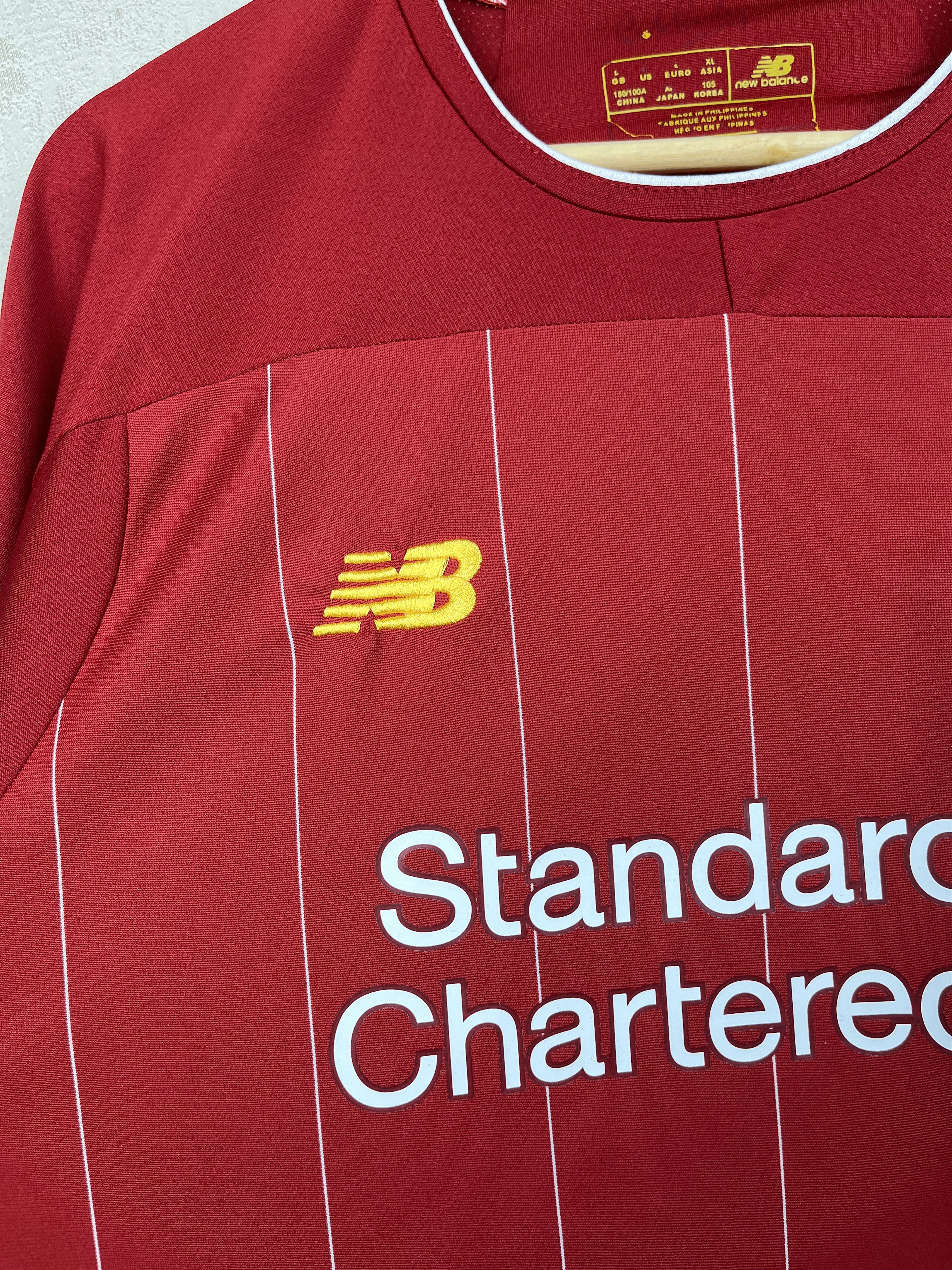 New Balance Liverpool FC 2019 - 2020 Home Football Shirt Soccer Jersey Size US L / EU 52-54 / 3 - 7 Thumbnail
