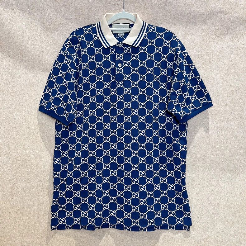 Gucci Gucci full-print short-sleeved polo shirt 2503-Nextarrow Size US M / EU 48-50 / 2 - 1 Thumbnail
