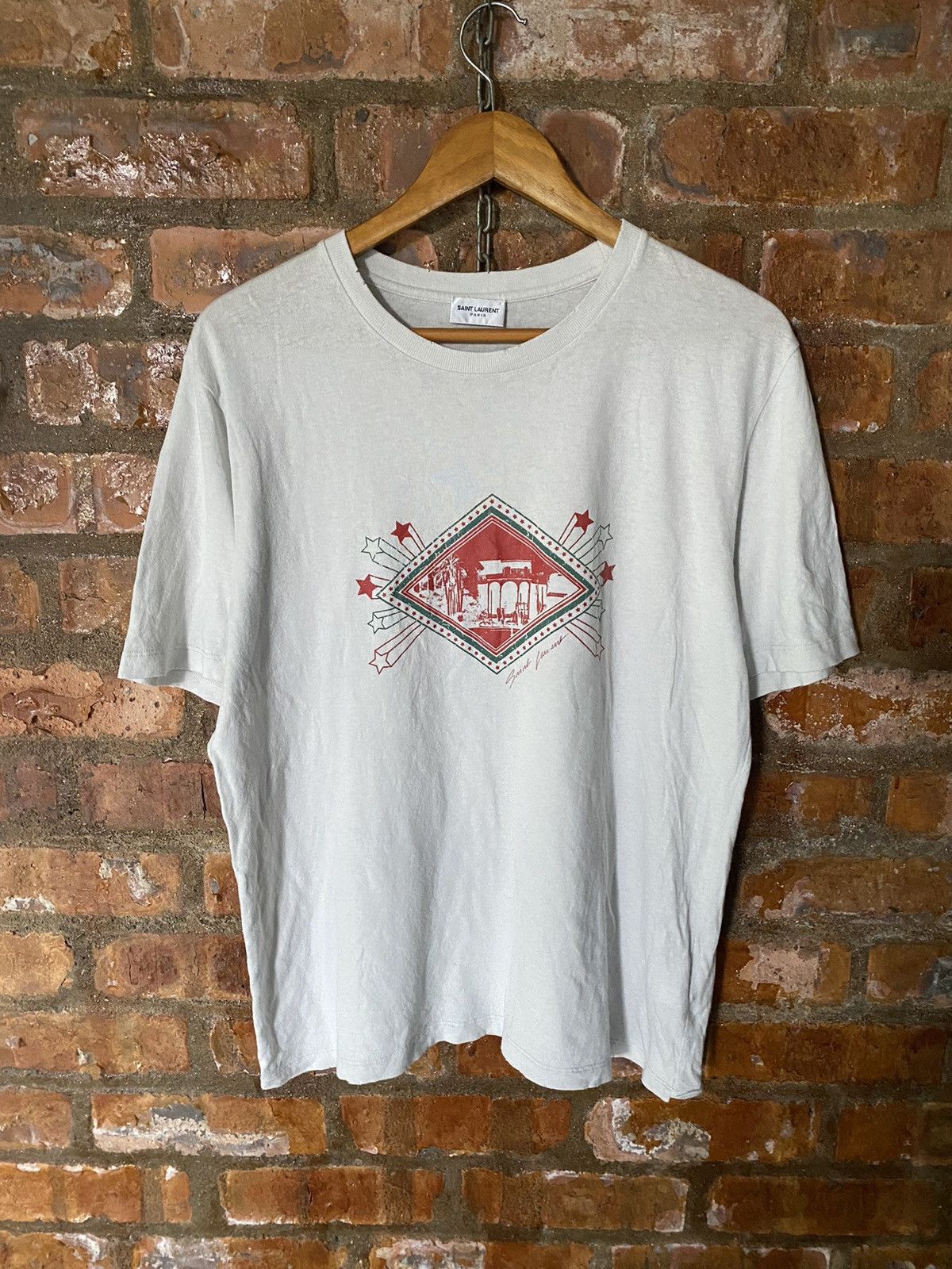Saint Laurent Paris SS19 Saint Laurent Jardin Majorelle tee Size US M / EU 48-50 / 2 - 2 Thumbnail