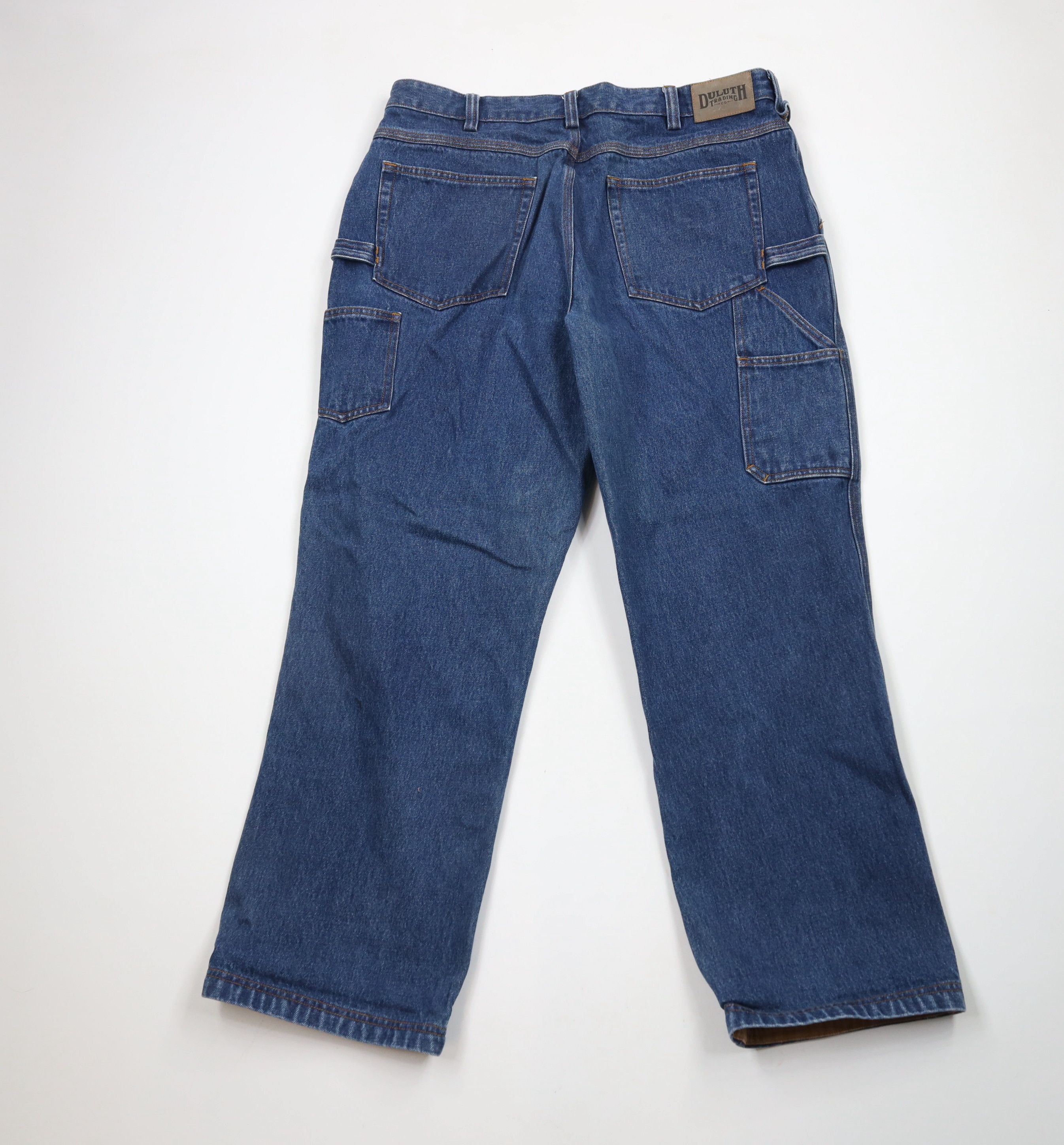 Duluth Trading Company × Vintage Duluth Trading Co Fit Ballroom Carpenter Wide Leg Jeans Blue Size US 38 / EU 54 - 8 Thumbnail