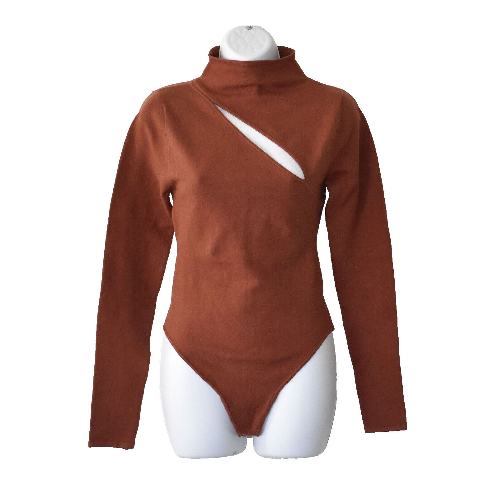 Good American NWT GOOD AMERICAN Cut Out And Play Sweater Bodysuit 2 $105 Size XS / US 0-2 / IT 36-38 - 1 Thumbnail