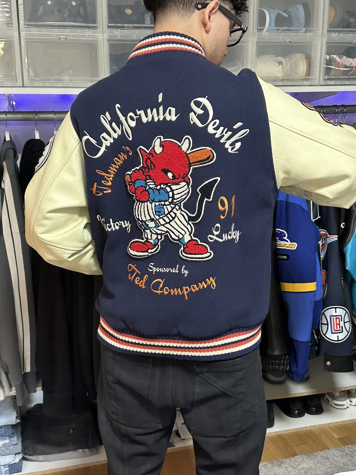 Japanese Brand California Devils varsity jacket Size US L / EU 52-54 / 3 - 2 Thumbnail