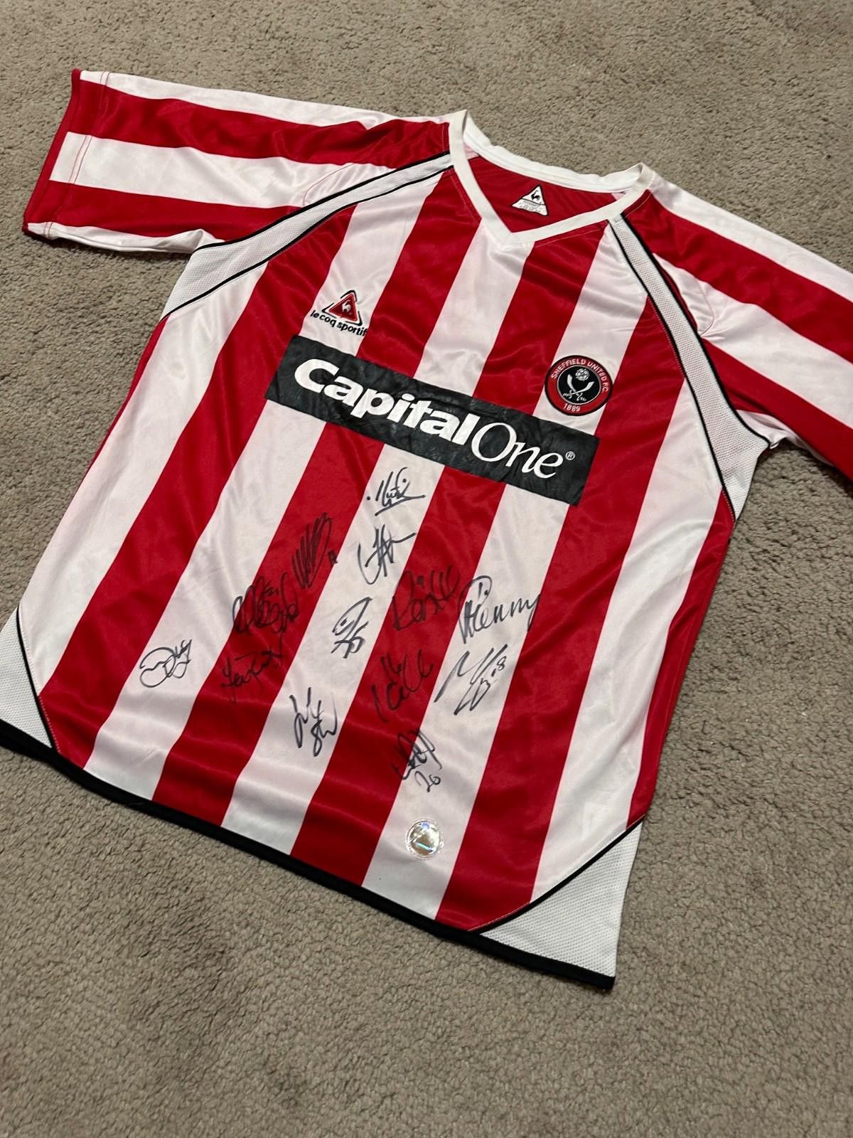 Le Coq Sportif FC SHEFFIELD UNITED 2006/07 SOCCER FOOTBALL SHIRT JERSEY Size ONE SIZE - 2 Thumbnail