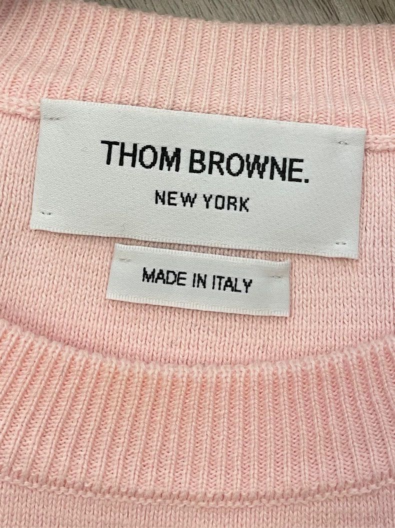 Thom Browne Thom Browne Size 2Pollen Four Stripe Knit Crew Neck Sweater Size US M / EU 48-50 / 2 - 3 Thumbnail