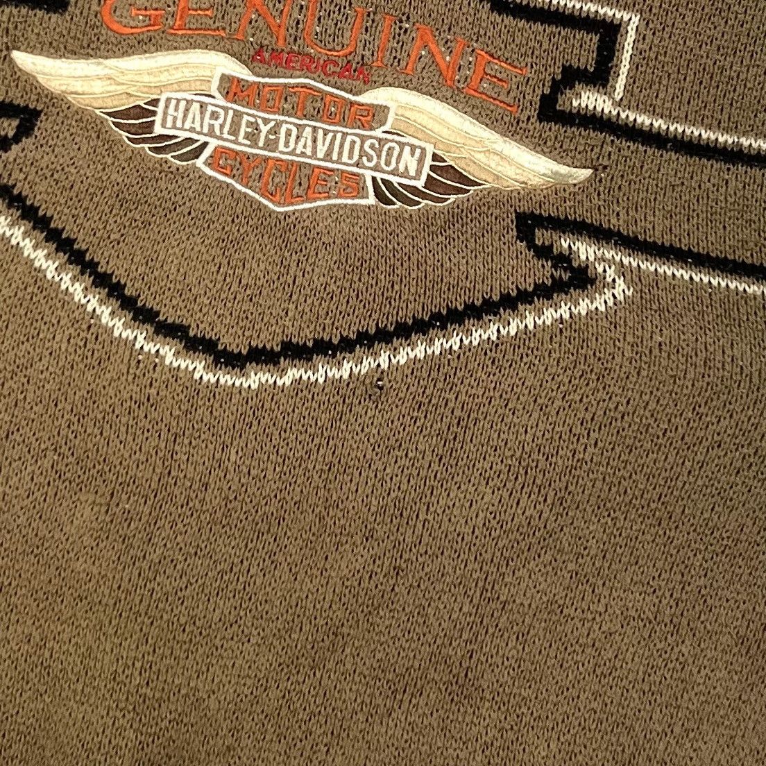 Harley Davidson × Vintage Vintage Harley Davidson USA Big Logo Knit Sweater Size XL Size US XL / EU 56 / 4 - 12 Thumbnail