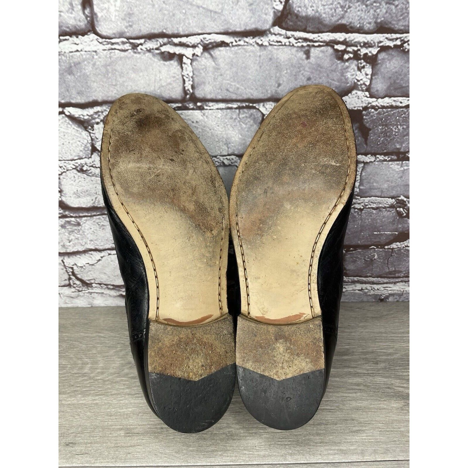 Mezlan MEZLAN HAVANA Black Leather Wingtip Tassel Loafers Shoes Men Size US 10.5 / EU 43-44 - 22 Thumbnail