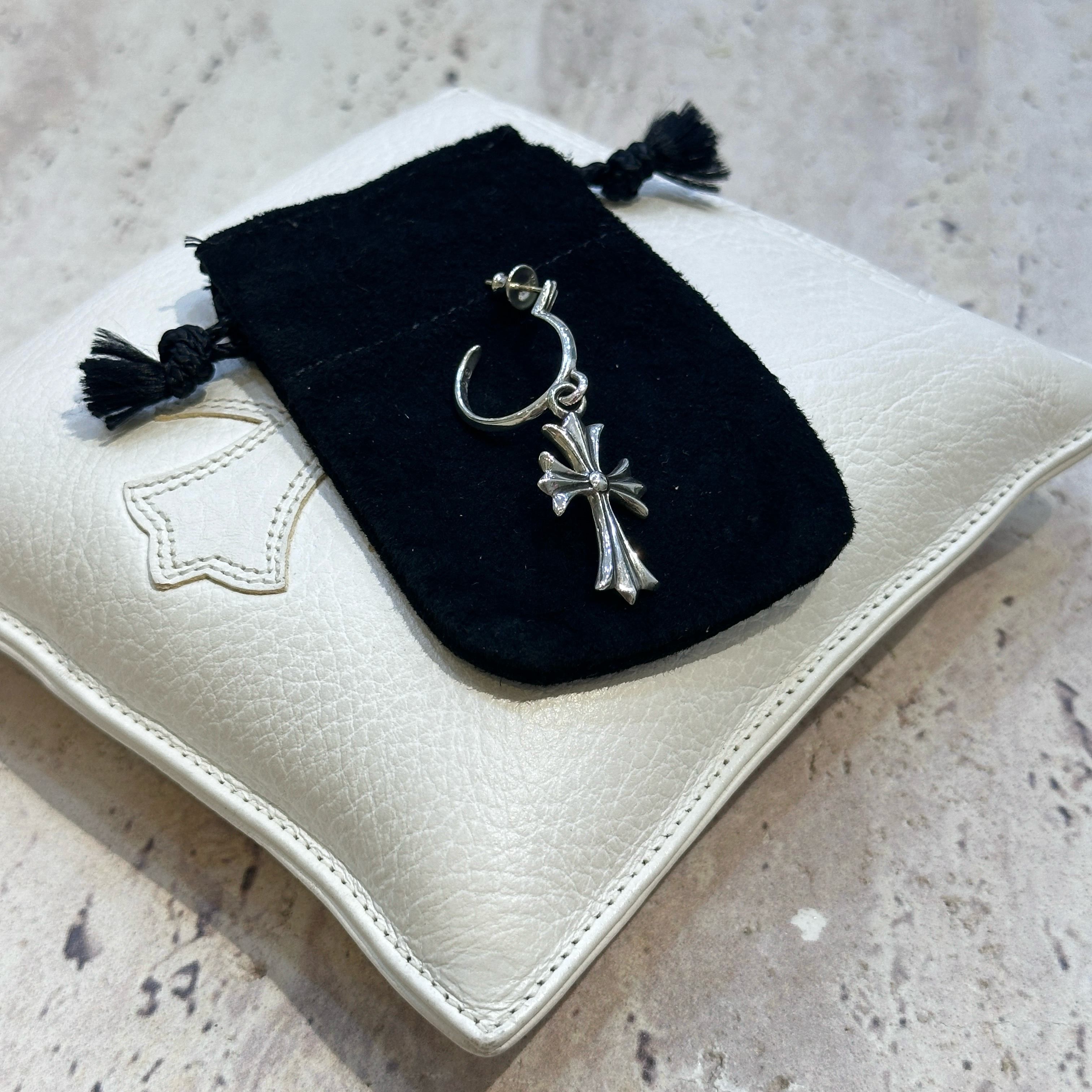 Chrome Hearts CHROME HEARTS Cross Hoop Earring Size ONE SIZE - 8 Thumbnail