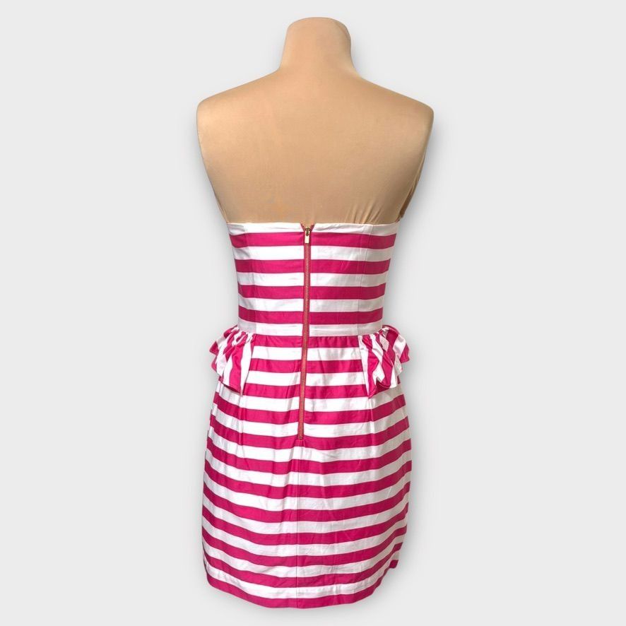Lilly Pulitzer Lilly Pulitzer Azalea Maybell Dress 4 Swizzle Stripe Pink Wh Size S / US 4 / IT 40 - 7 Thumbnail
