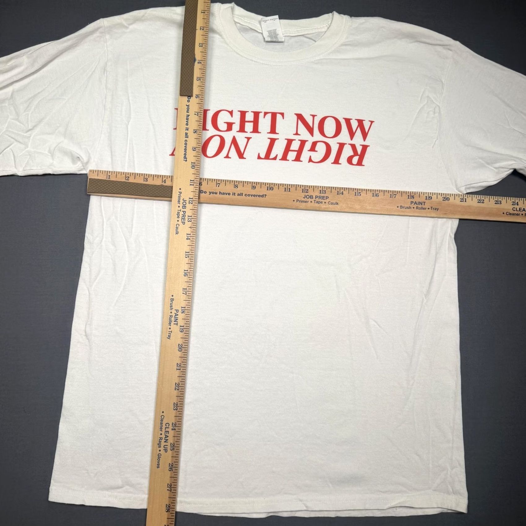 Gildan Haim Right Now Shirt Mens Large White Long Sleeve Band Graphic Tee Gildan Size US L / EU 52-54 / 3 - 4 Thumbnail