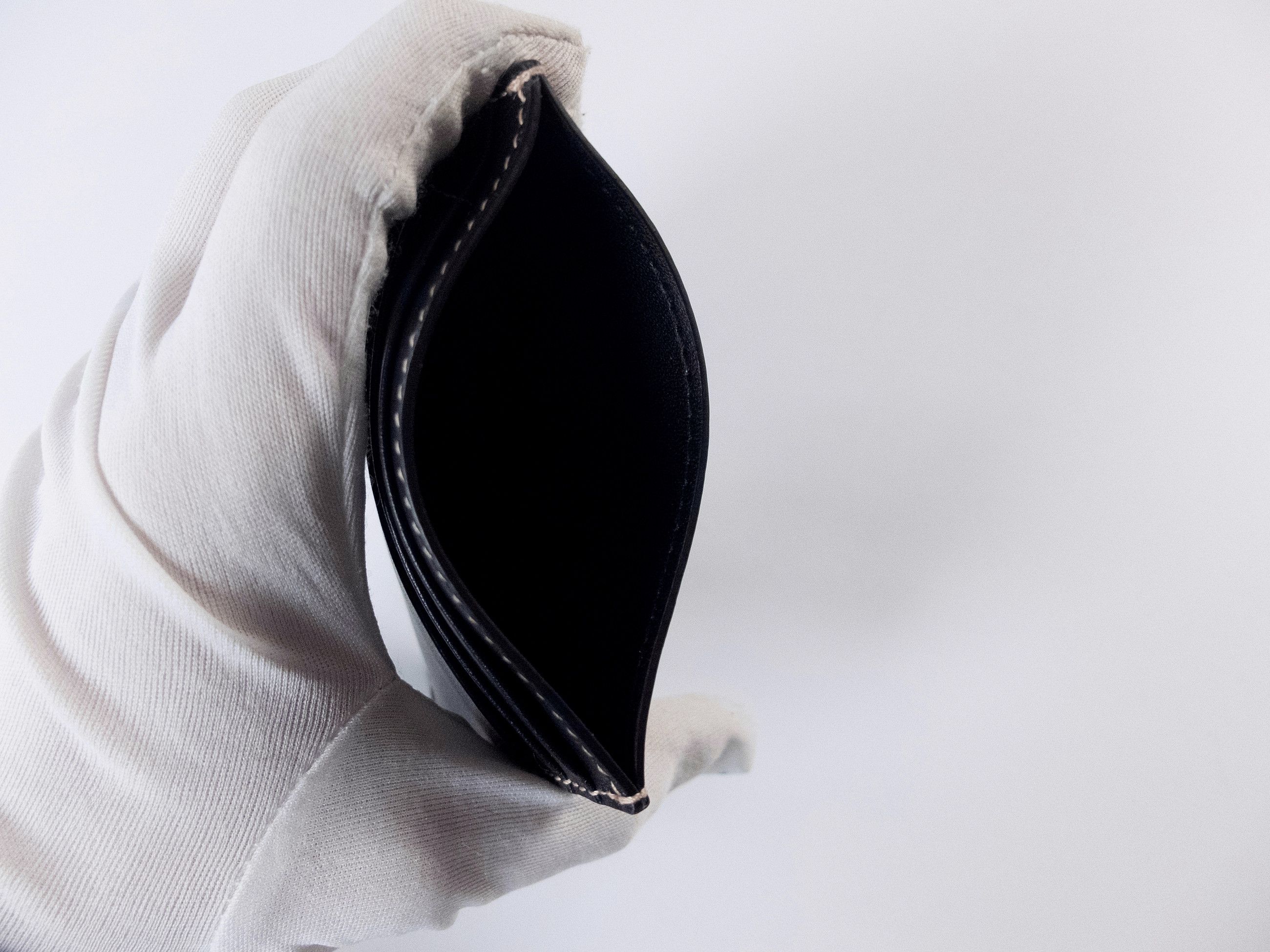 Alexander McQueen ALEXANDER MCQUEEN The Grip black leather gothic card holder Size ONE SIZE - 7 Thumbnail