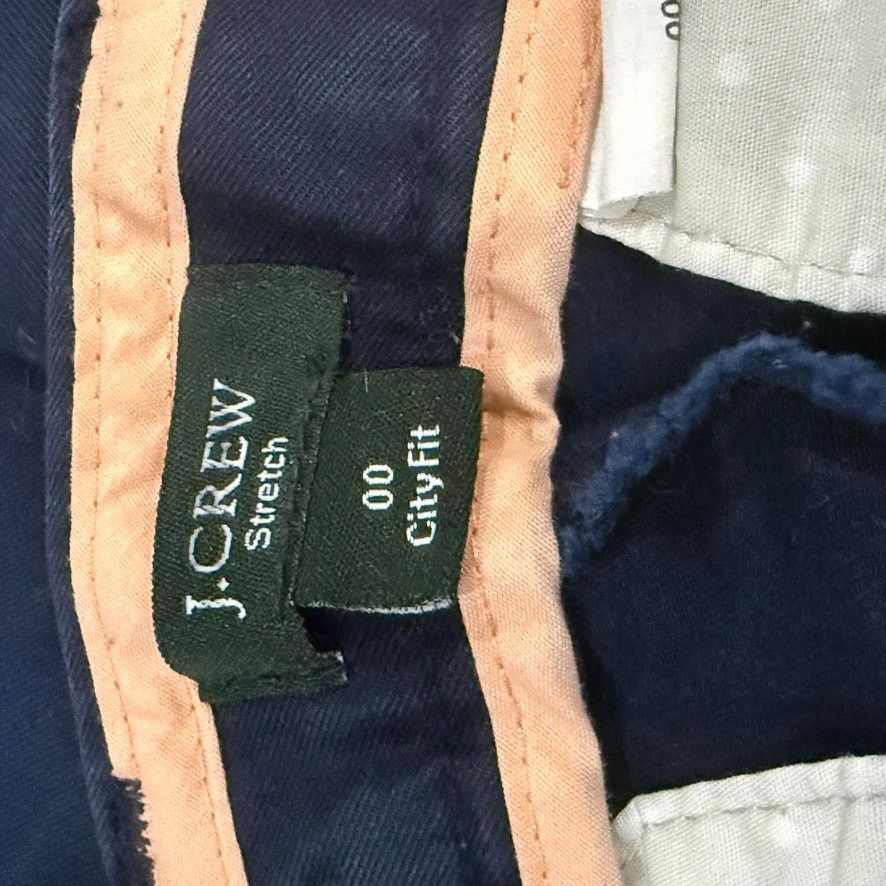 J.Crew J. Crew Women's Cropped City Fit Pants Size 00 Navy Blue Size 24" / US 00 / IT 34 - 3 Thumbnail