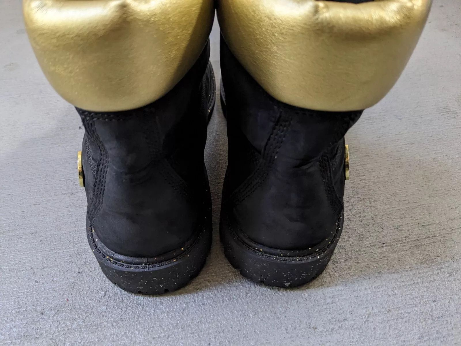 Timberland Women's Timberland Boots Black Suede Gold 8 Leather Rubber Size US 8 / IT 38 - 12 Thumbnail