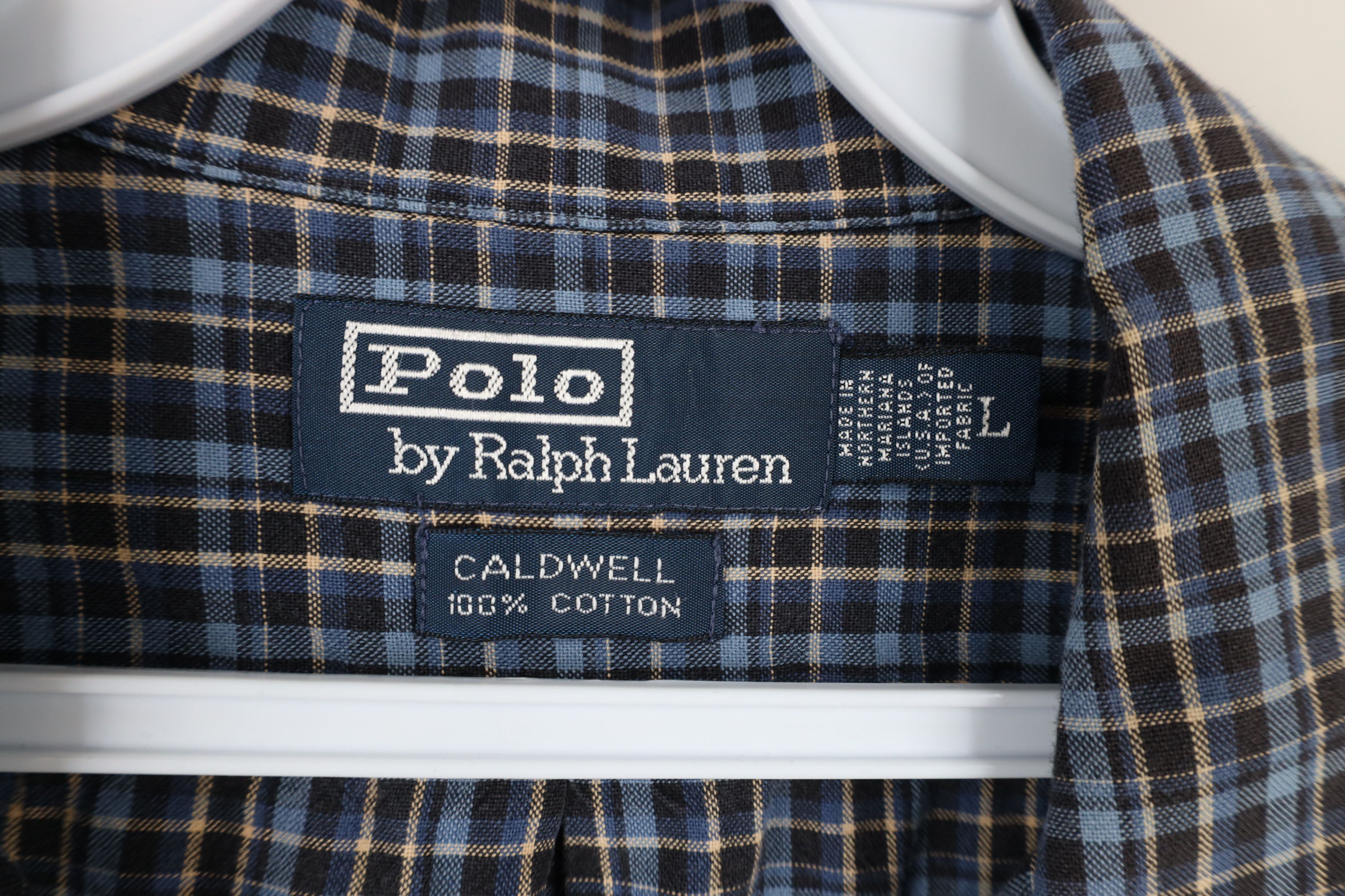 Polo Ralph Lauren Vintage 90s Ralph Lauren Looped Camp Button Shirt Plaid Size US L / EU 52-54 / 3 - 6 Thumbnail
