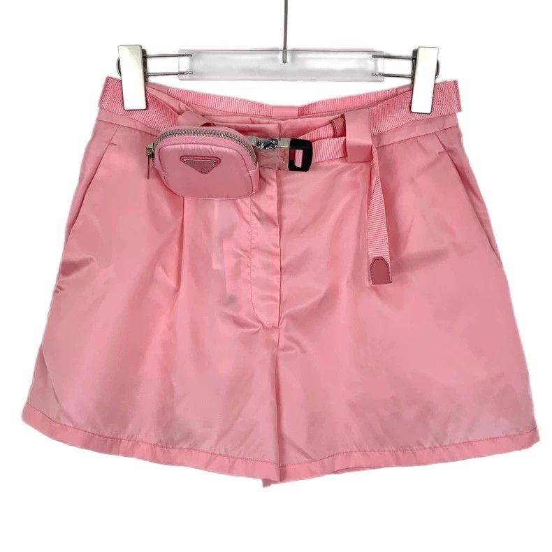 Prada PradaPink triangle waist bag casual shorts 2503-Nextarrow Size 24" / US 00 / IT 34 - 1 Thumbnail