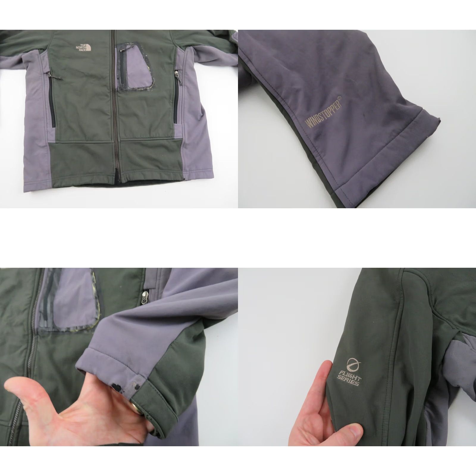 The North Face VINTAGE The North Face Jacket Mens XL Green Windstopper Fleece Men Size Coat Softshell Size US XL / EU 56 / 4 - 8 Thumbnail