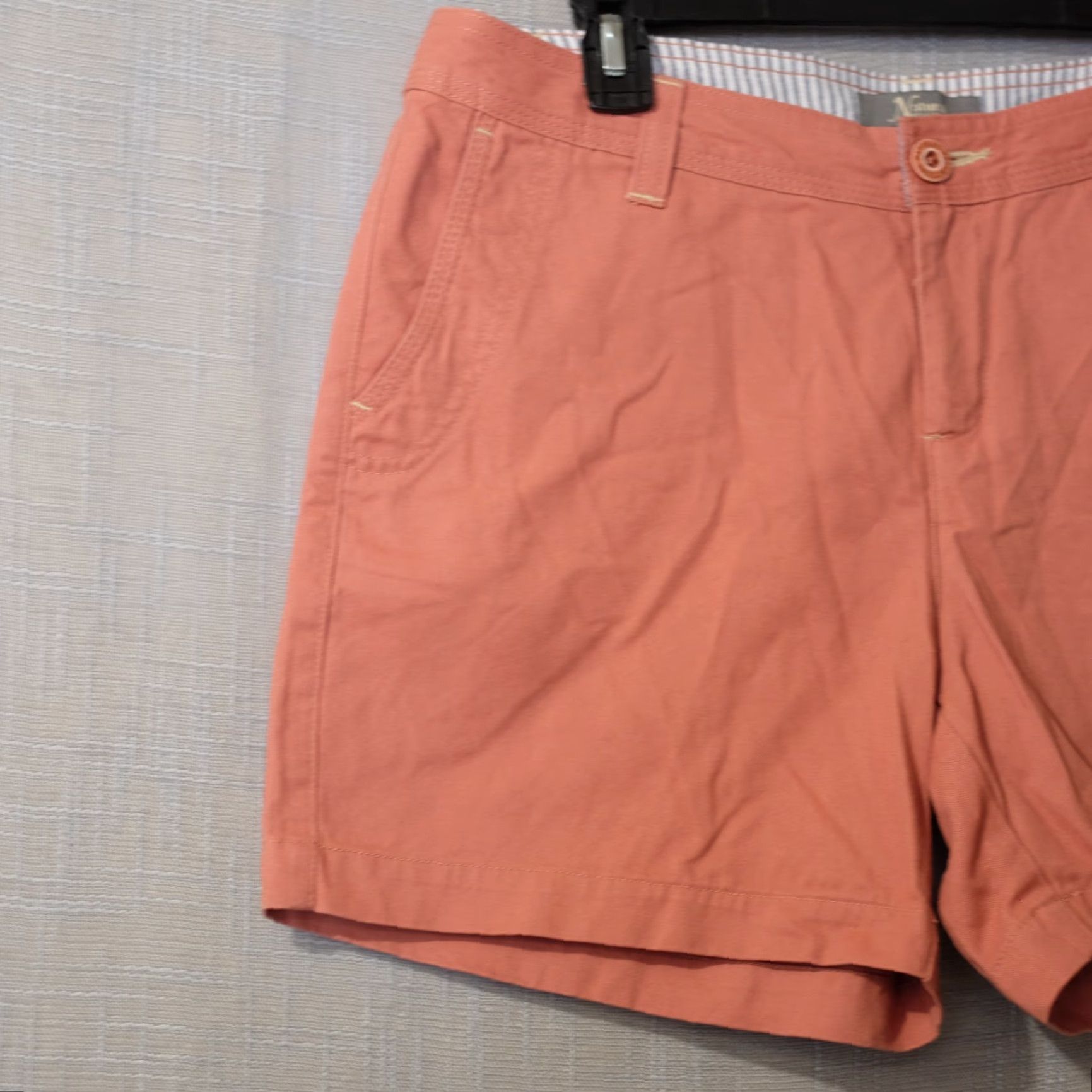 Vintage Nwot! Natural Reflections Shorts Coral Chino 100% Cotton Womens 8 #H99-69 Size 30" / US 8 / IT 44 - 2 Thumbnail
