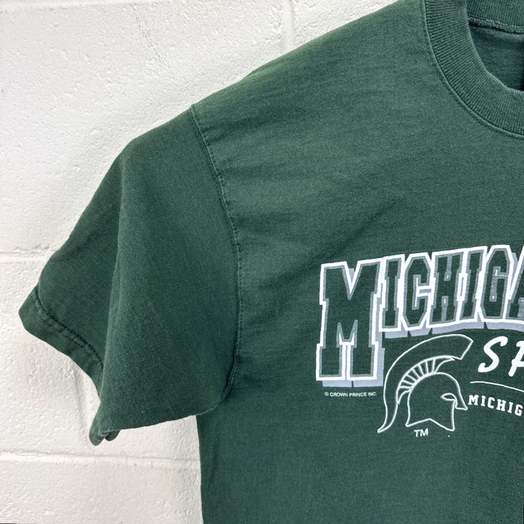 Fruit Of The Loom VINTAGE Michigan State Spartans Shirt MSU University 90s Size US L / EU 52-54 / 3 - 6 Thumbnail