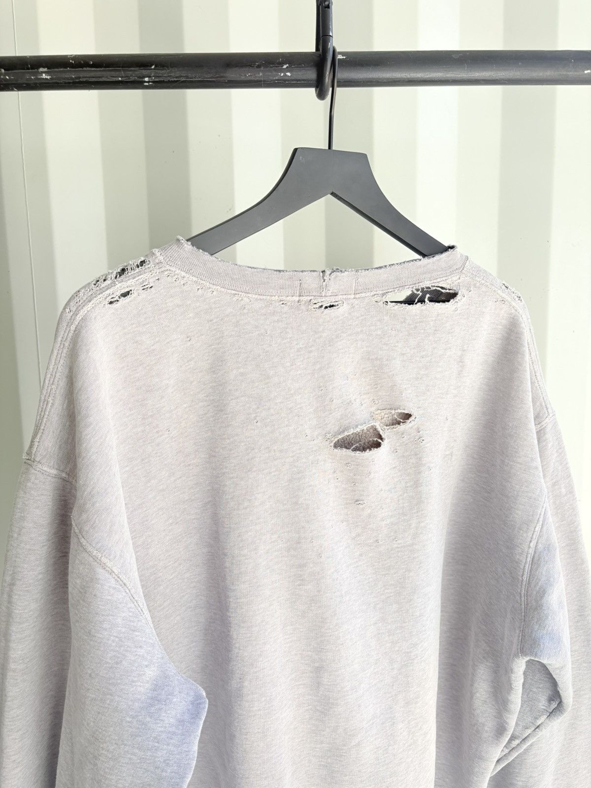 Vintage Thrashed Sun Faded Distressed Sweater Grunge Boxy Size US XXL / EU 58 / 5 - 5 Thumbnail