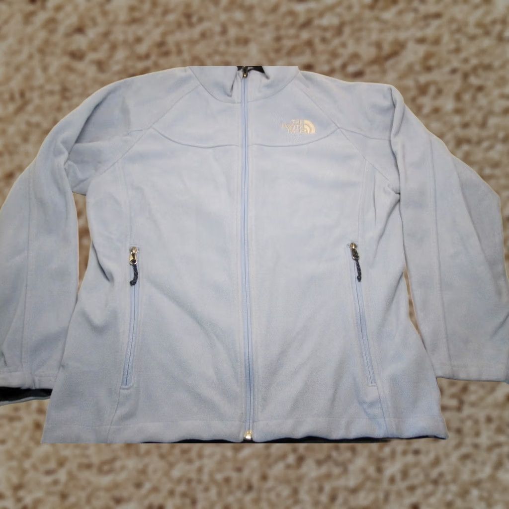The North Face The North Face Womens Windbreaker Jacket M Dusty Blue Zip Pockets Solid Wind Wall Outerwear - Womens Jacket Size M / US 6-8 / IT 42-44 - 1 Thumbnail