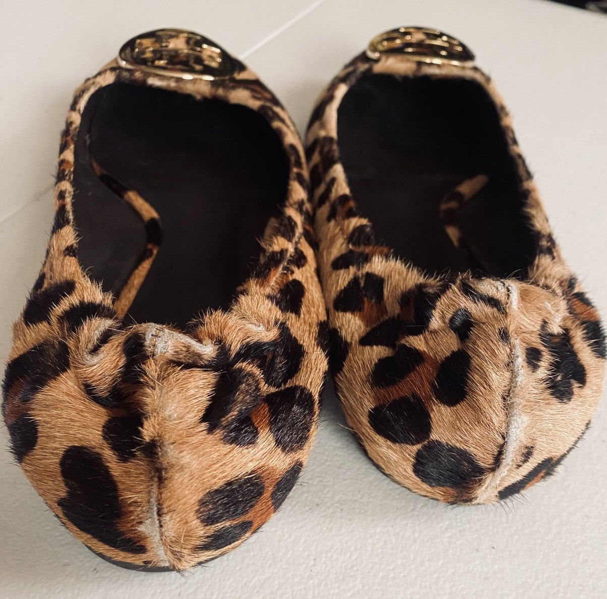 Tory Burch Tory Burch Brown Leopard Print Pony Hair Reva Ballet 7.5 US Size US 7.5 / IT 37.5 - 9 Thumbnail